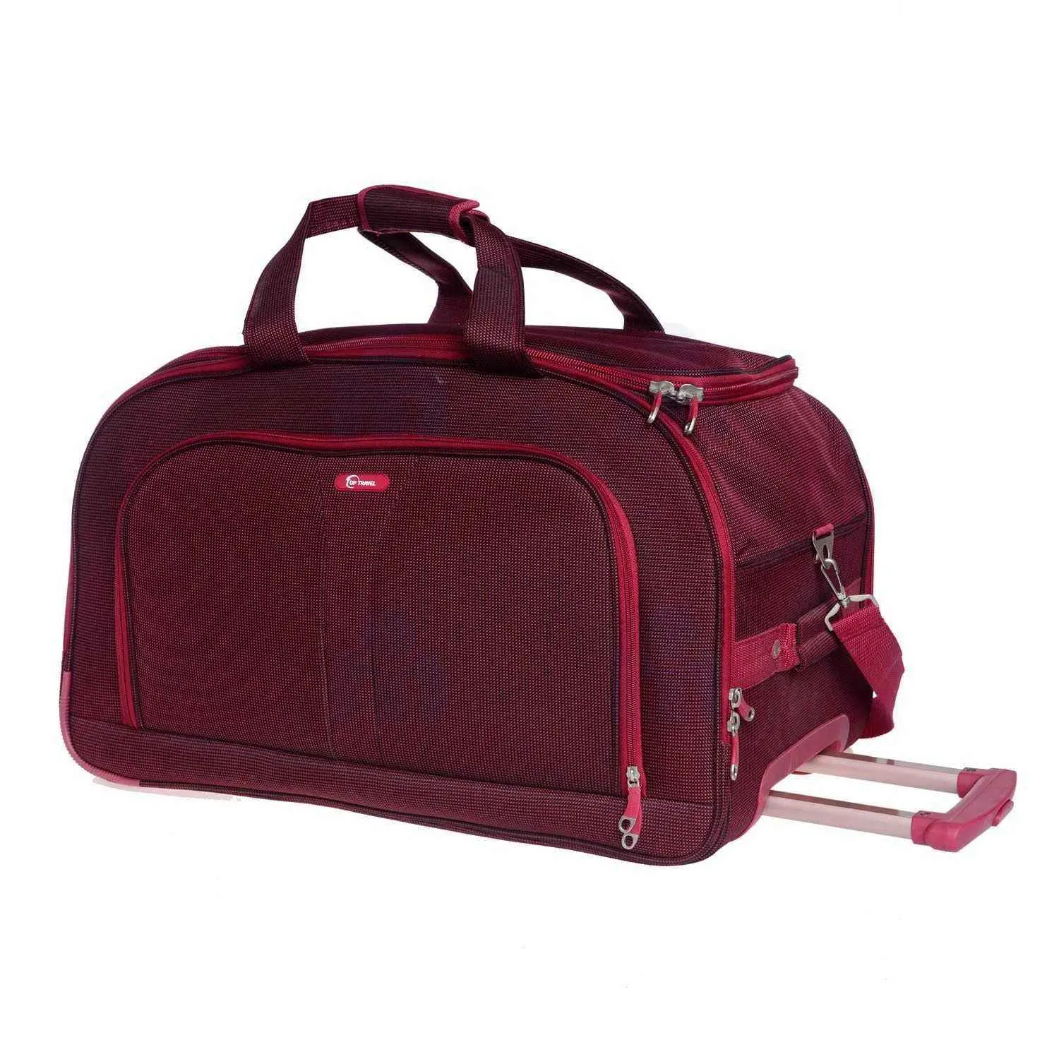 Sac de voyage à roulettes 18B050-1 rouge 60cm - TOP TRAVEL - vue 2