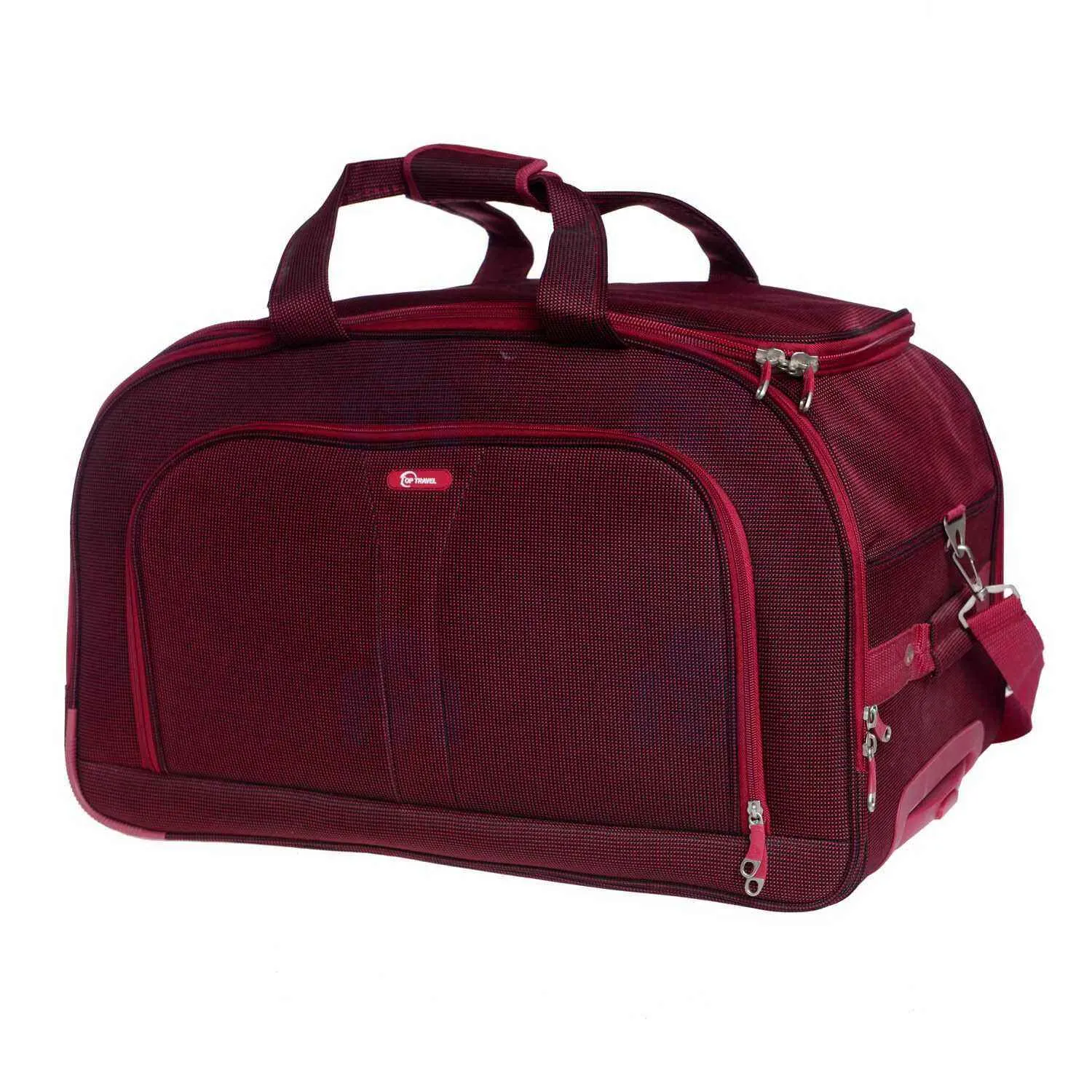 Sac de voyage à roulettes 18B050-1 rouge 60cm - TOP TRAVEL - vue 3