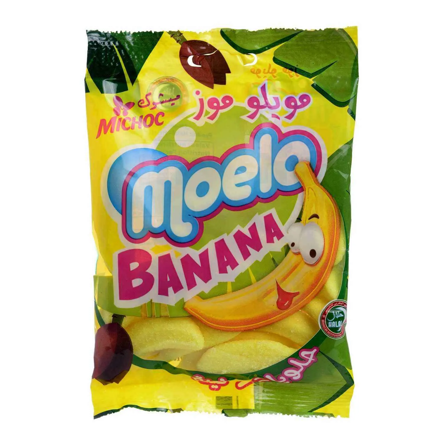 Gommes à mâcher saveur banane Moelo 100g - MICHOC