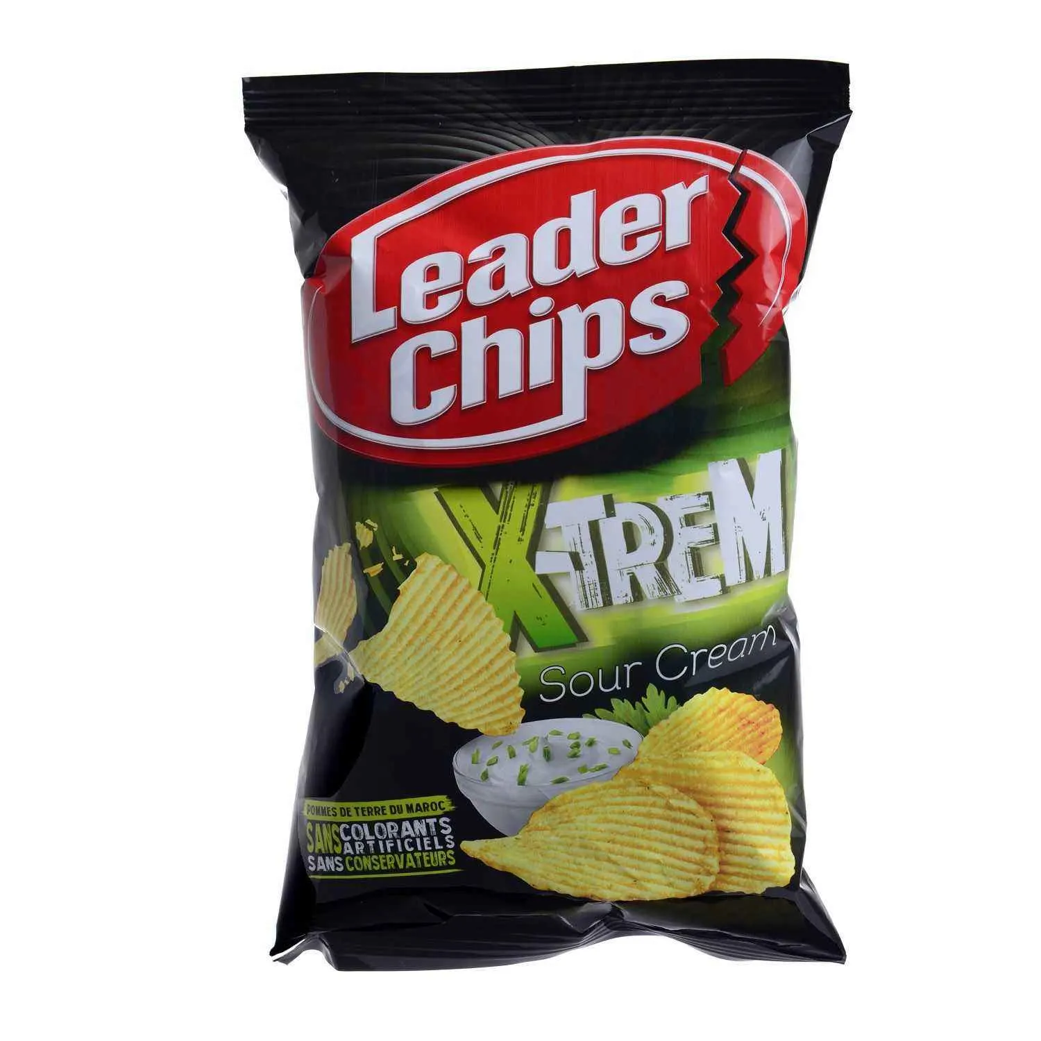 Chips saveur crème et oignon X-Trem 33g - LEADER CHIPS