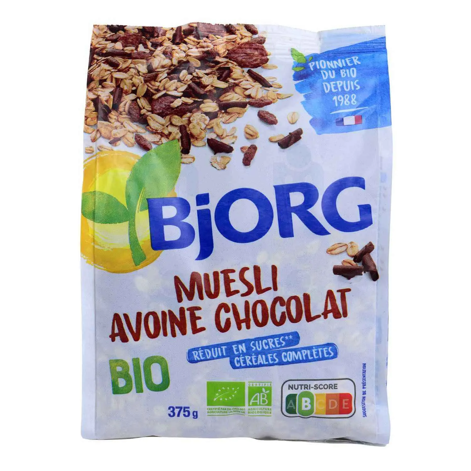 Musli avoine chocolat bio 375g - BJORG