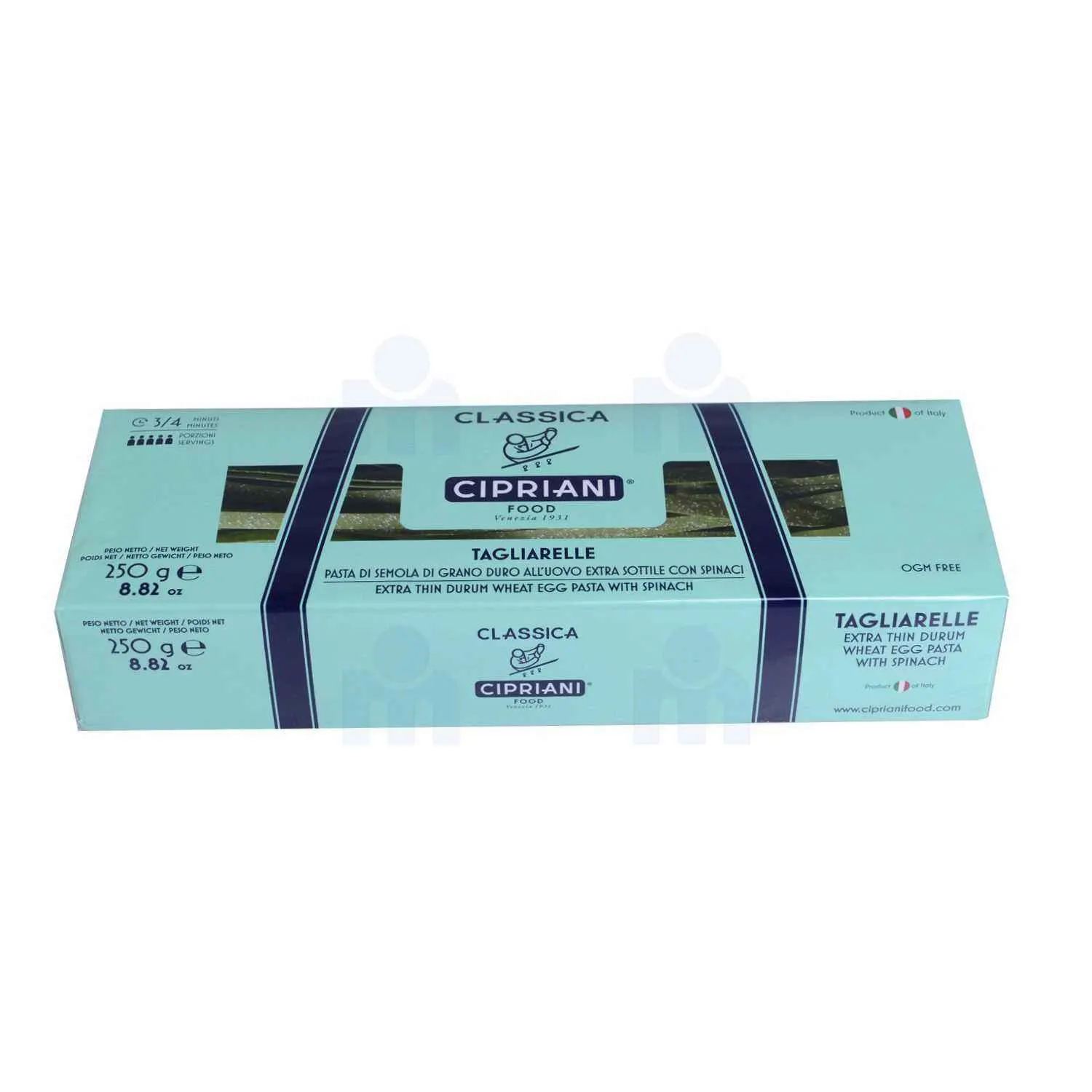 Tagliarelle de blé dur extra fin aux œufs et aux épinards 250g - CIPRIANI FOOD