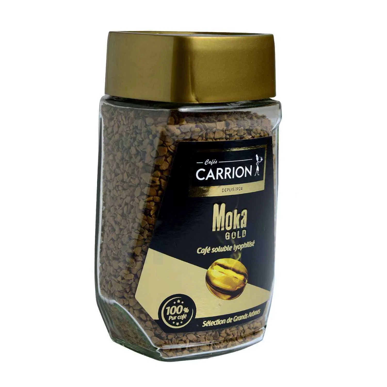 Café soluble lyophilisé Moka Gold 100g - CAFÉS CARRION - vue 2