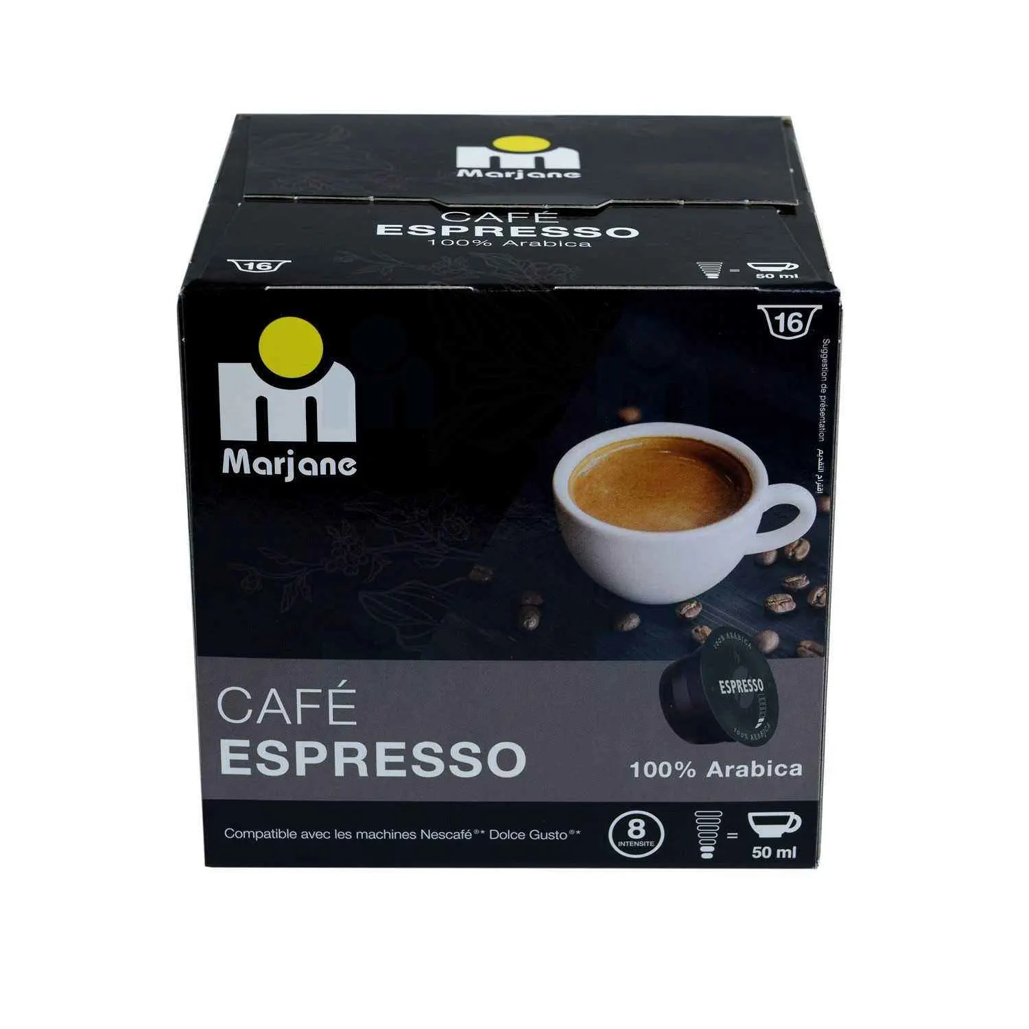 Capsules de café espresso x16 Dolce Gusto 112g - MARJANE