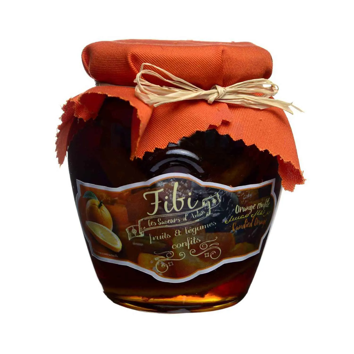 Orange en rondelles confite 250g - FIBI