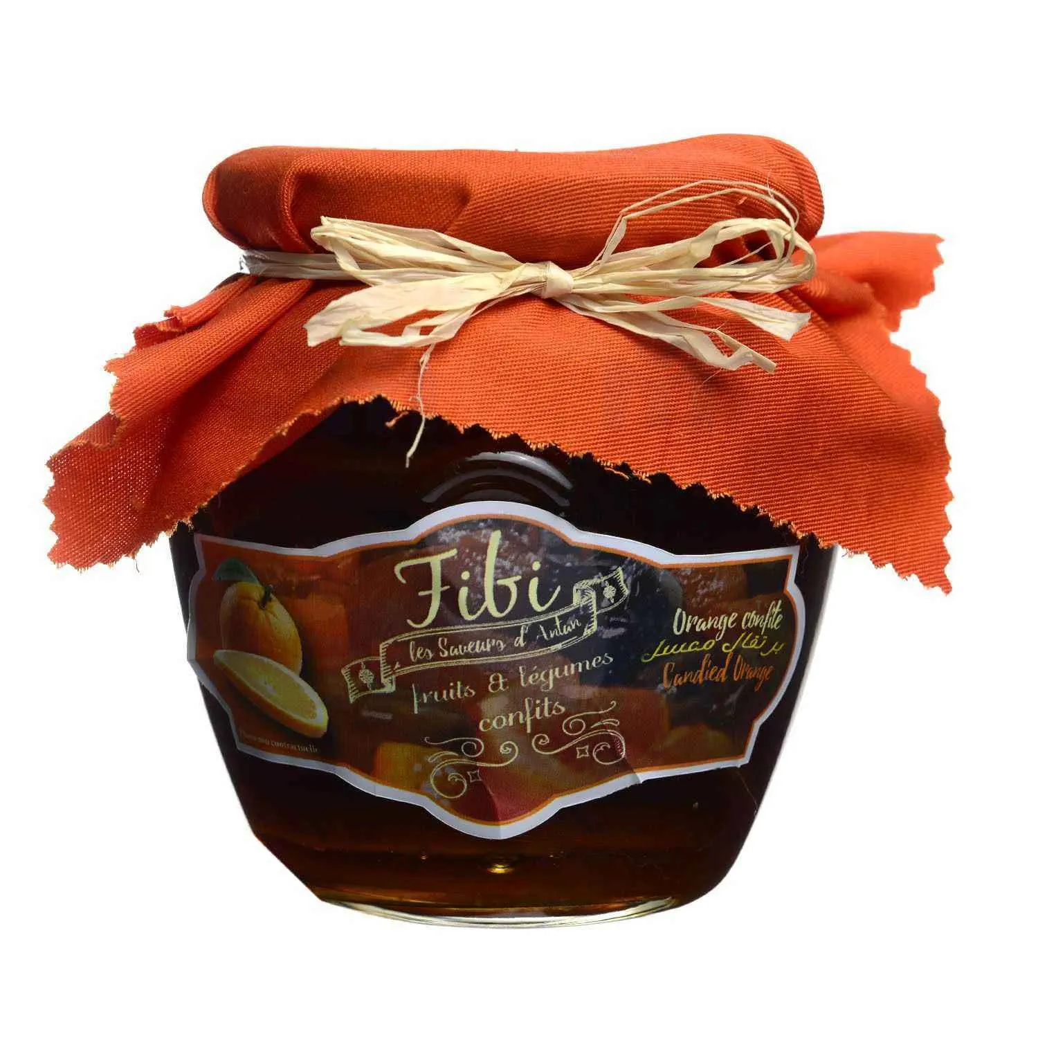 Orange en rondelles confite 500g - FIBI