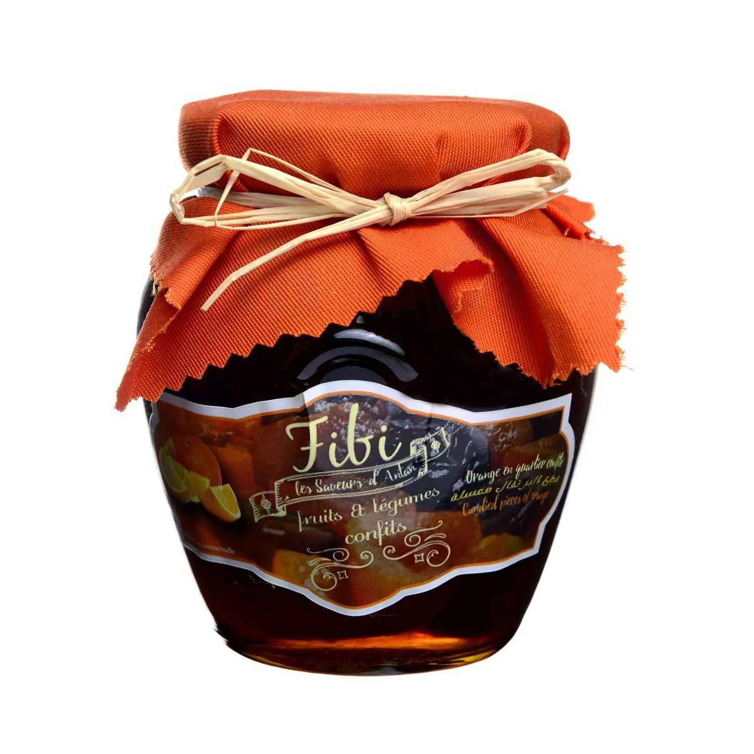 Orange en quartier confite 250g - FIBI