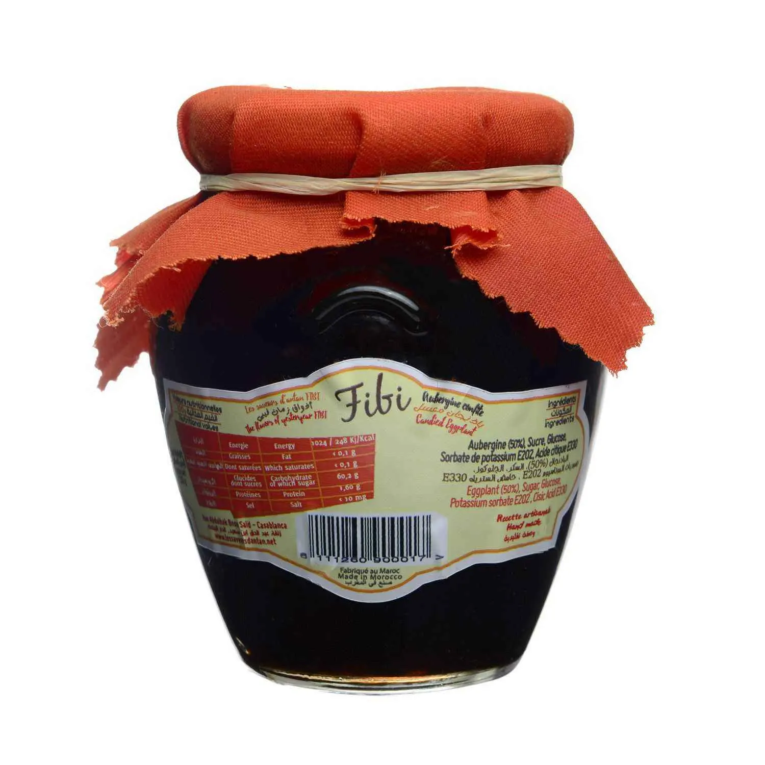 Aubergine confite 250g - FIBI - vue 3