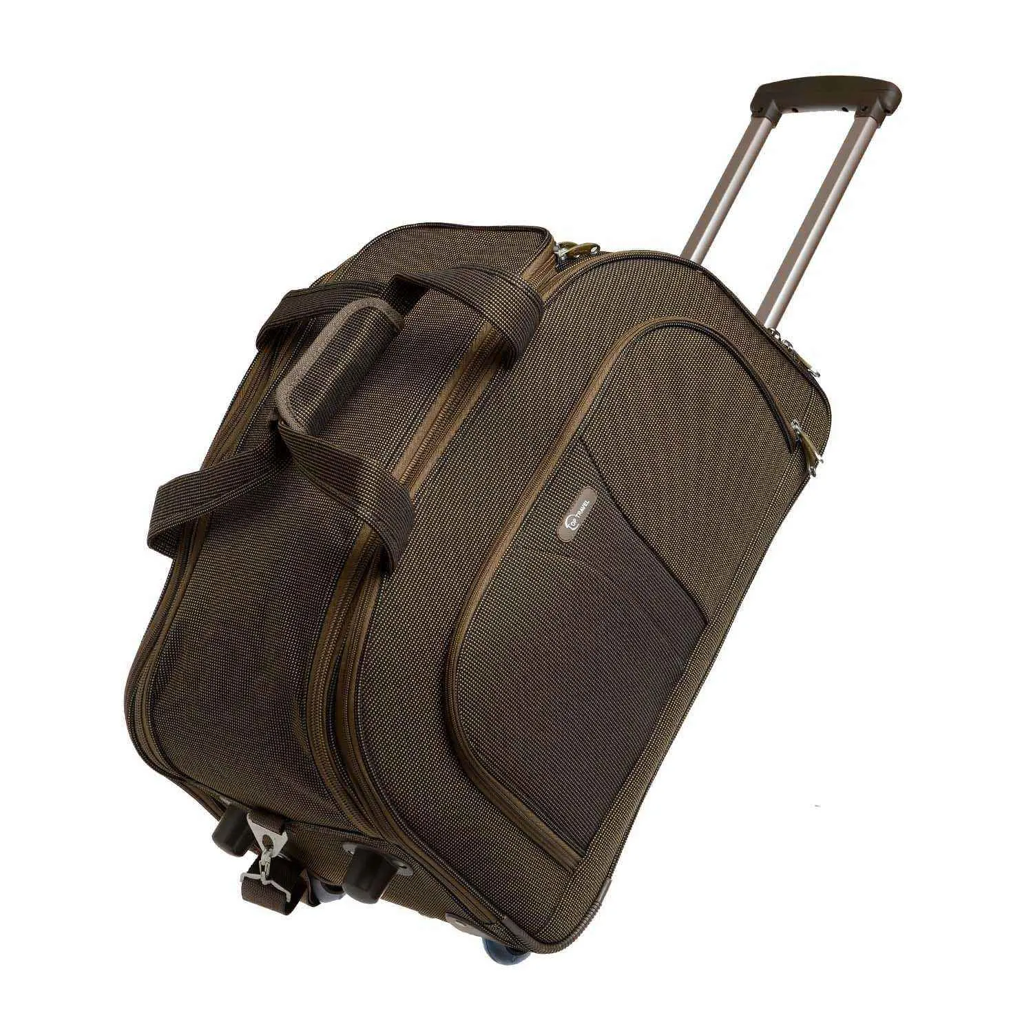 Sac de voyage à roulettes 18B050-2 beige 55cm - TOP TRAVEL - vue 5