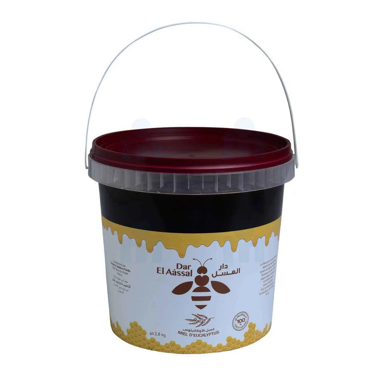Miel d'eucalyptus pot en plastique 2,8 kg - DAR EL AÂSSAL