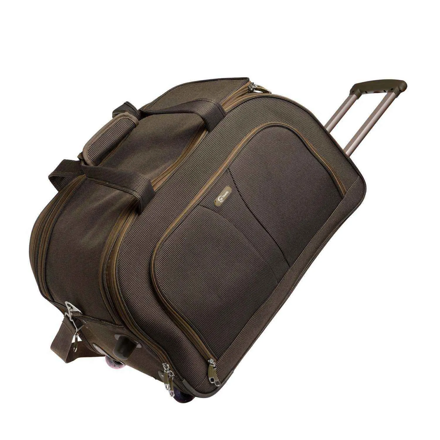 Sac de voyage à roulettes 18B050-4 chocolat 60cm - TOP TRAVEL - vue 4