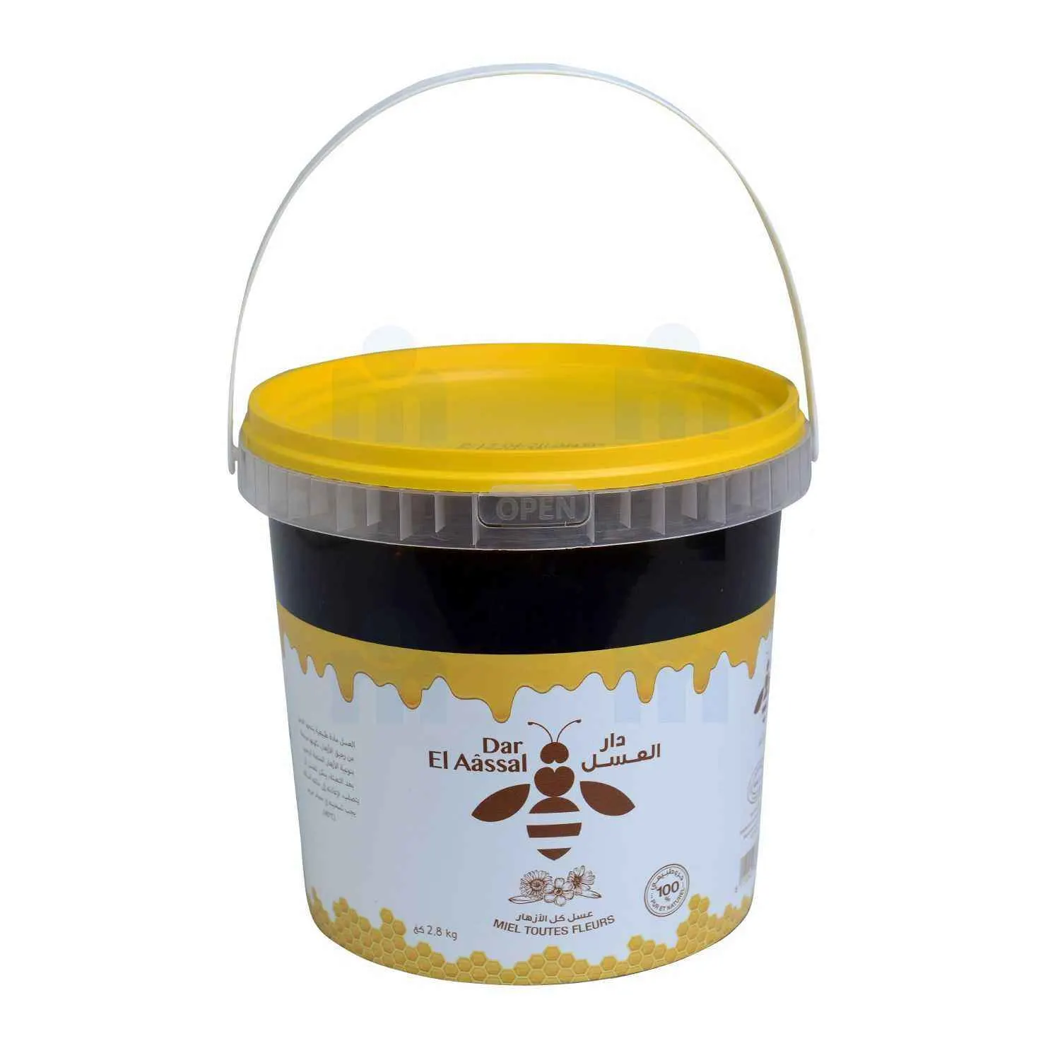 Miel toutes fleurs pot en plastique 2,8 kg - DAR EL AÂSSAL