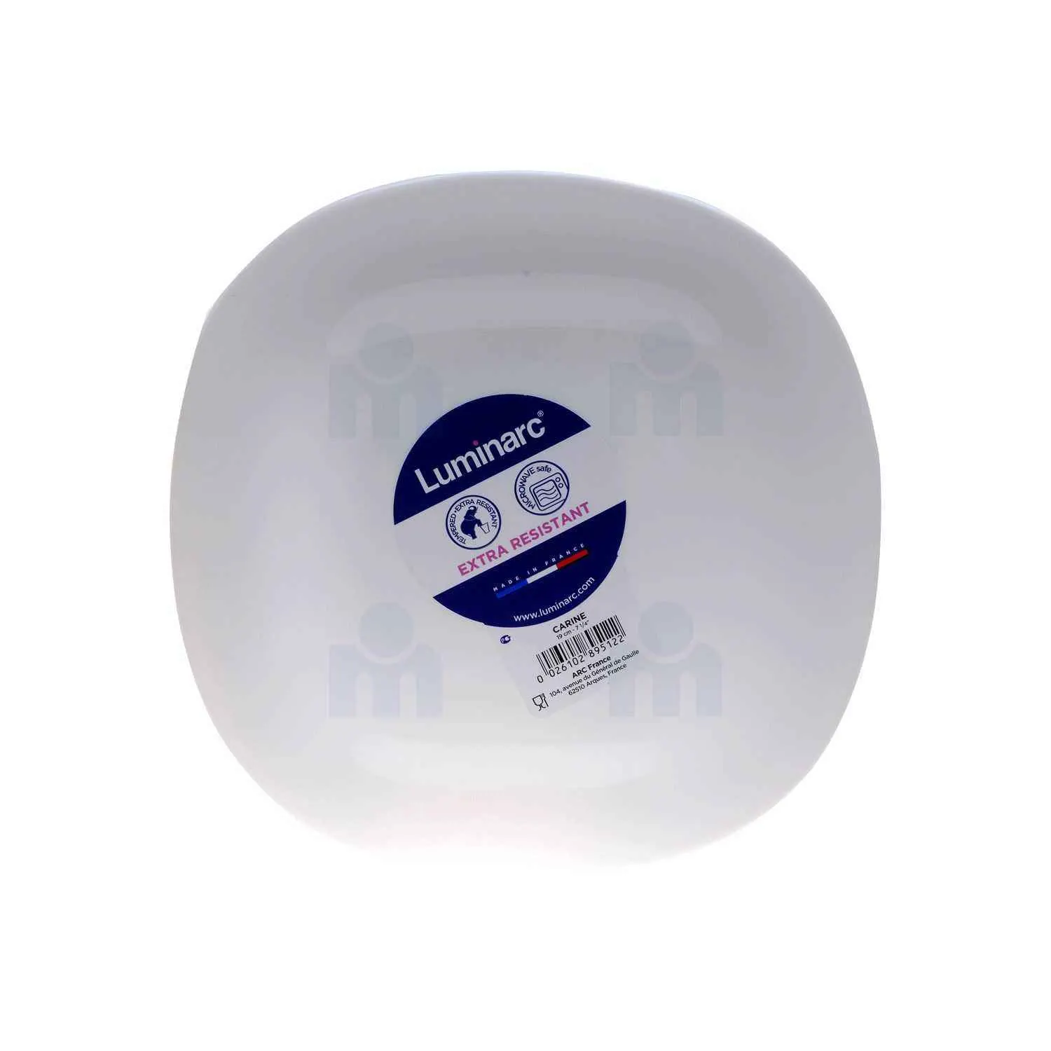 Assiette dessert Carine blanc 19cm - LUMINARC