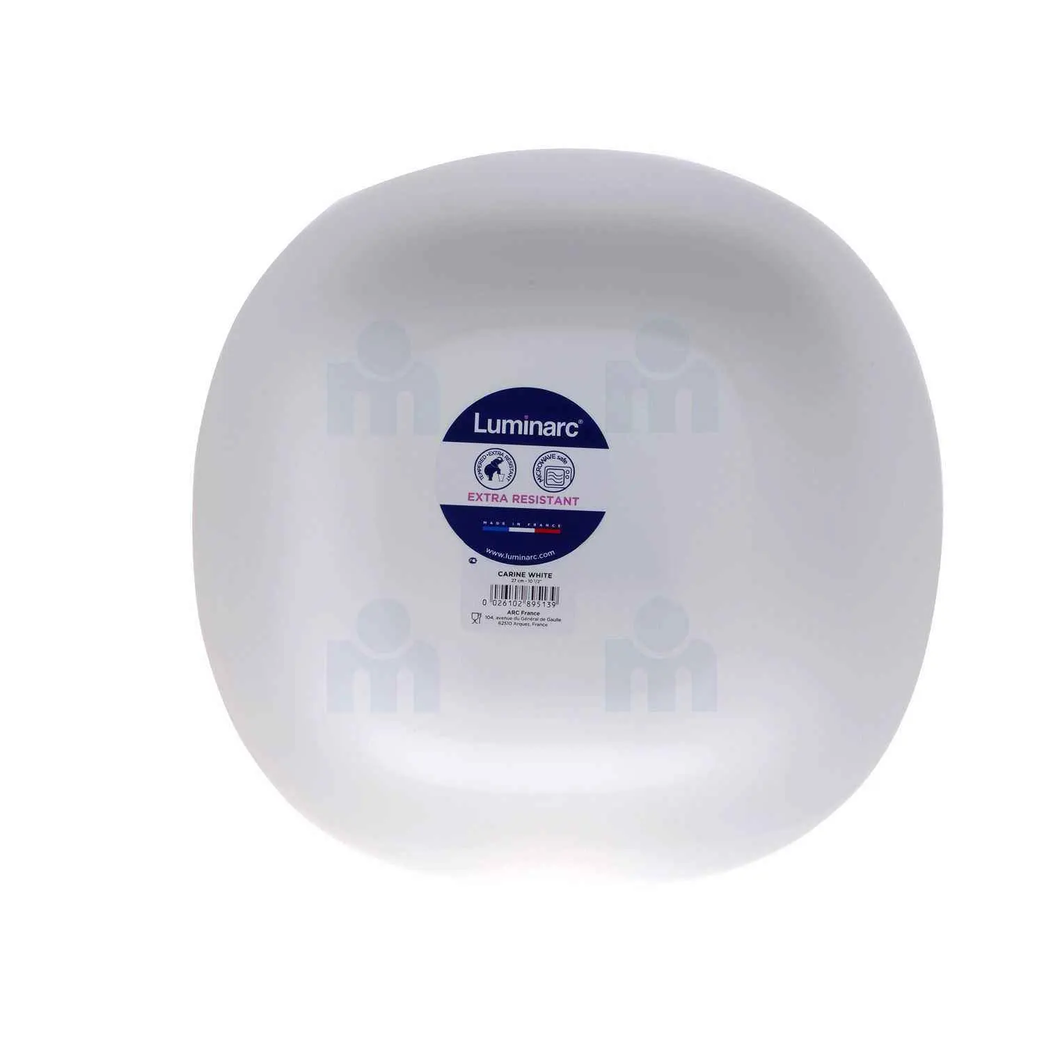 Assiette plate Carine blanche 27cm - LUMINARC