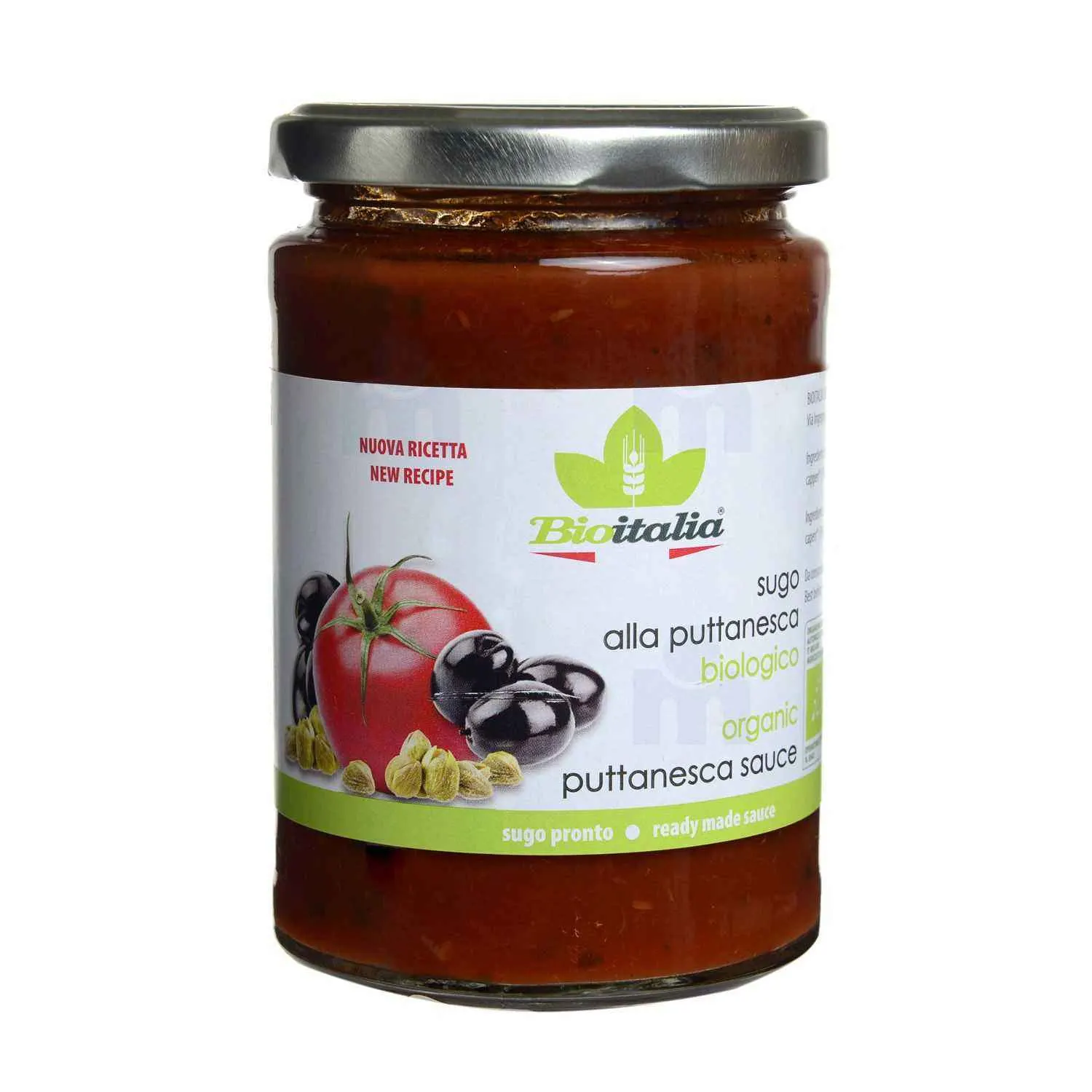 Sauce aux olives et câpres Puttanesca Bio 350g - BIOITALIA