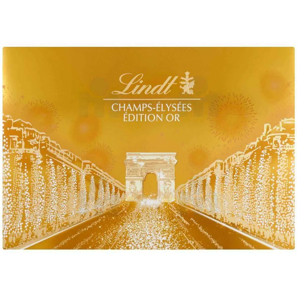 Boîte assortiment de chocolats fourrés Champs-Elysées Edition Or 468g - LINDT
