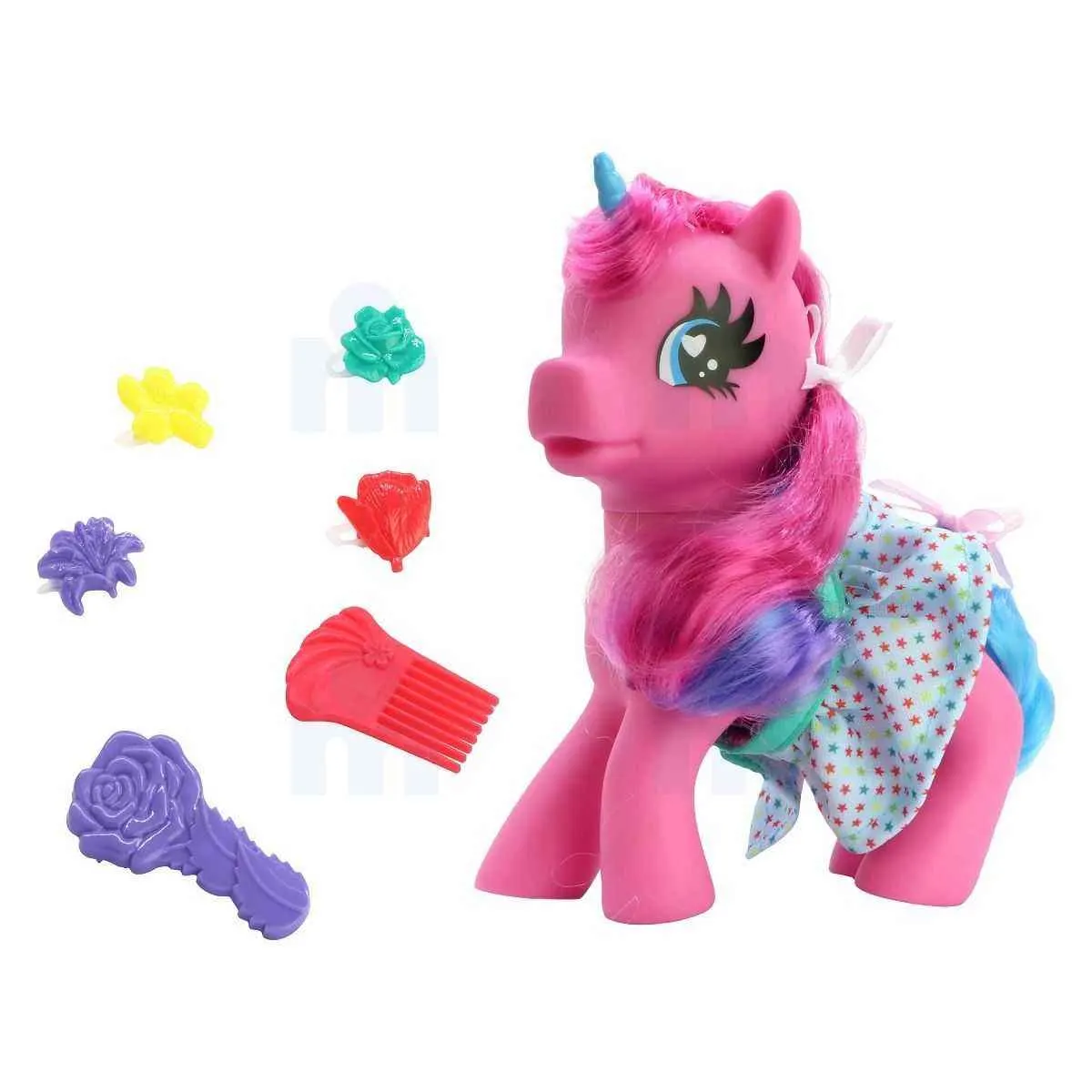 Ensemble sac à dos + Licorne colorée et accessoires 20cm - ONE TWO FUN - vue 3