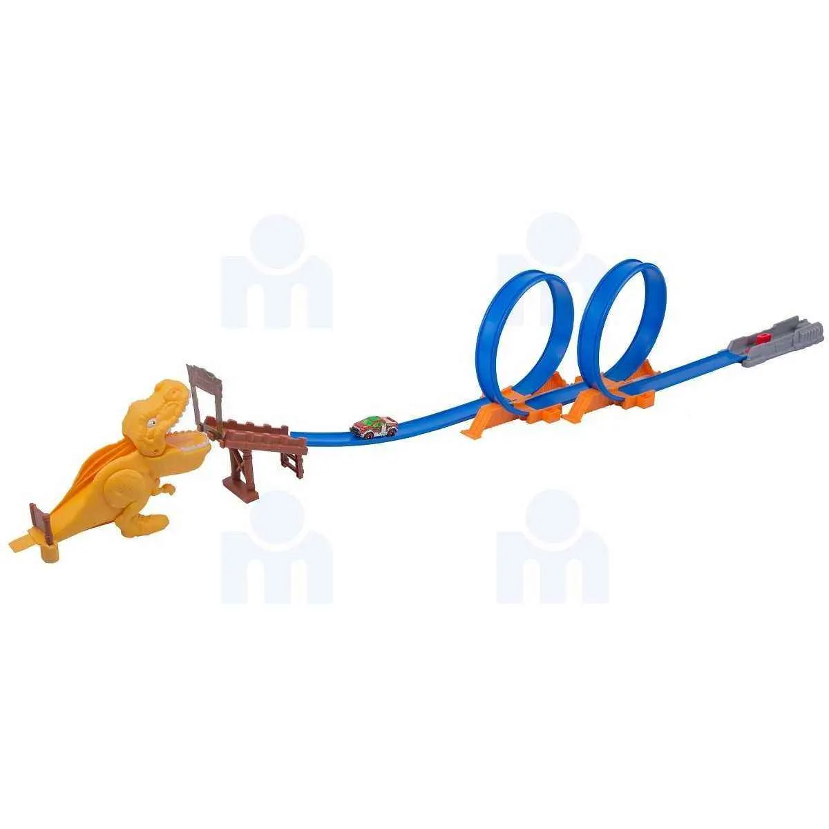 Circuit avec voiture et dinosaure - ONE TWO FUN