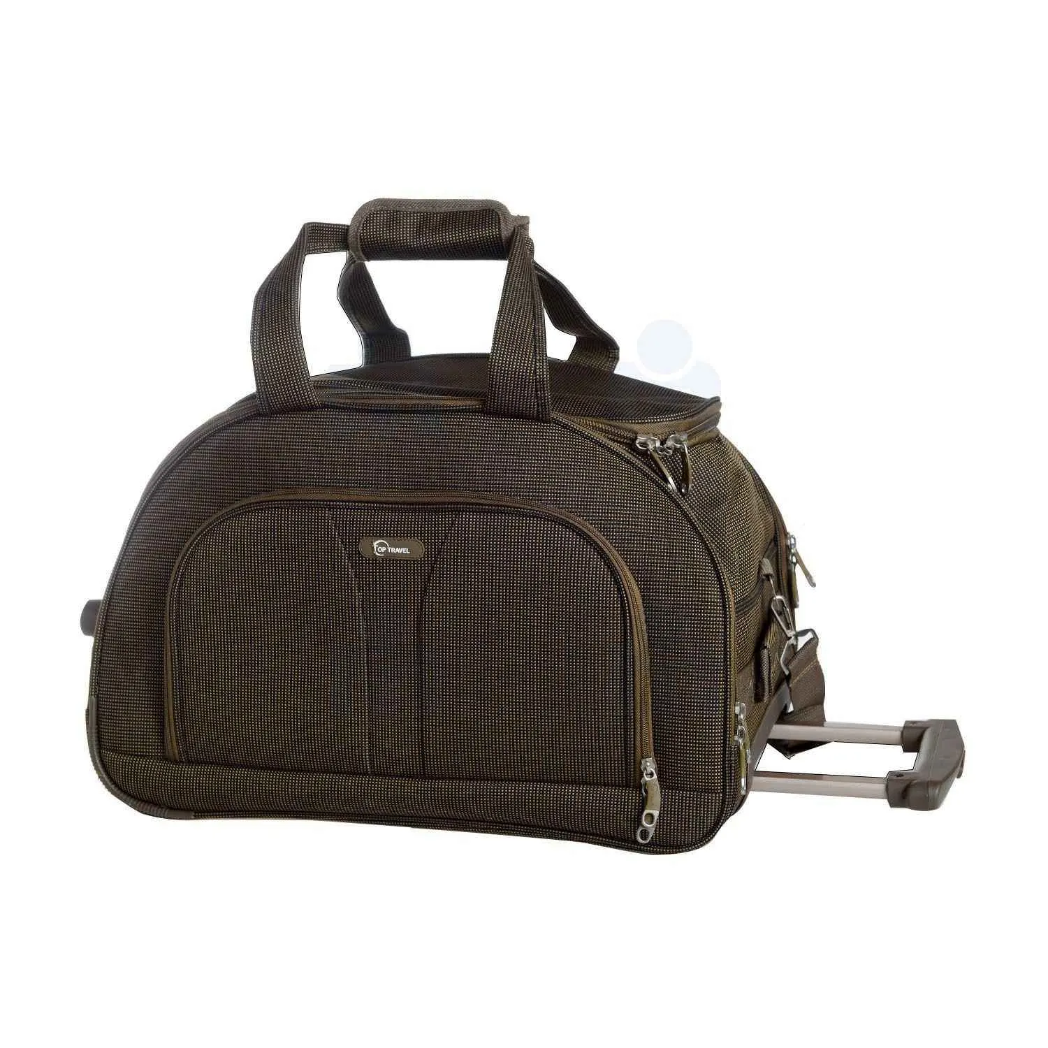 Sac de voyage à roulettes 18B050-2 beige 50cm - TOP TRAVEL - vue 3