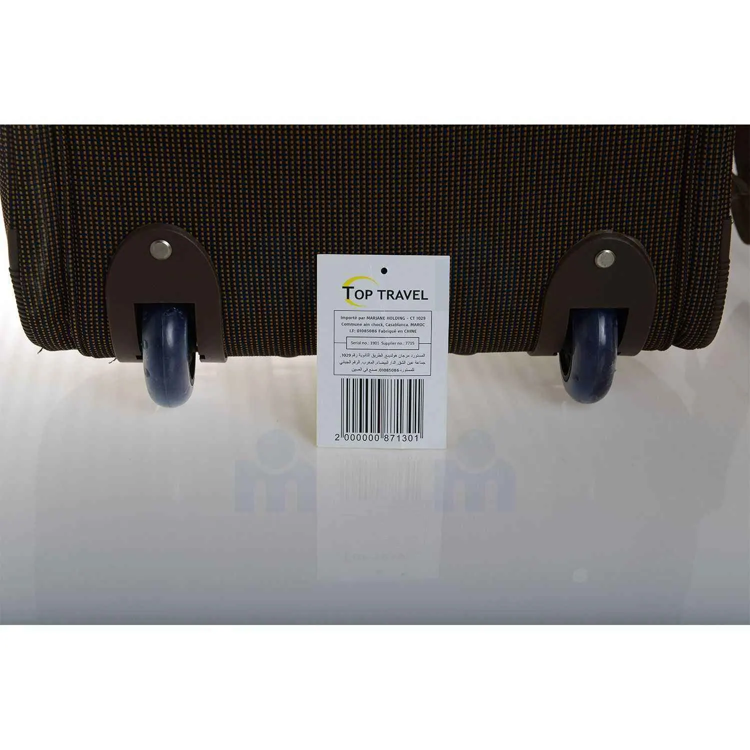 Sac de voyage à roulettes 18B050-2 beige 50cm - TOP TRAVEL - vue 4