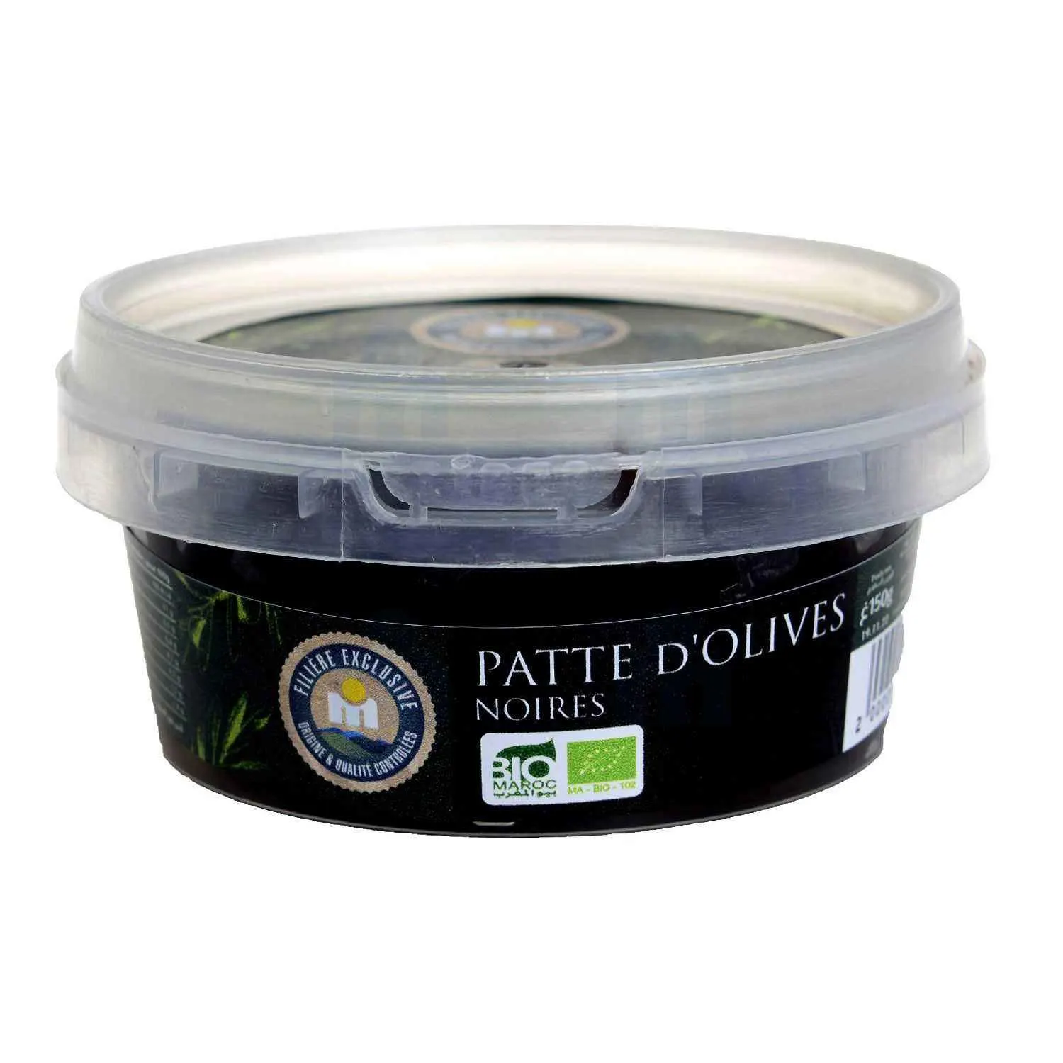 Pâte d'olives noires bio en boîte 150g - FILIERE M