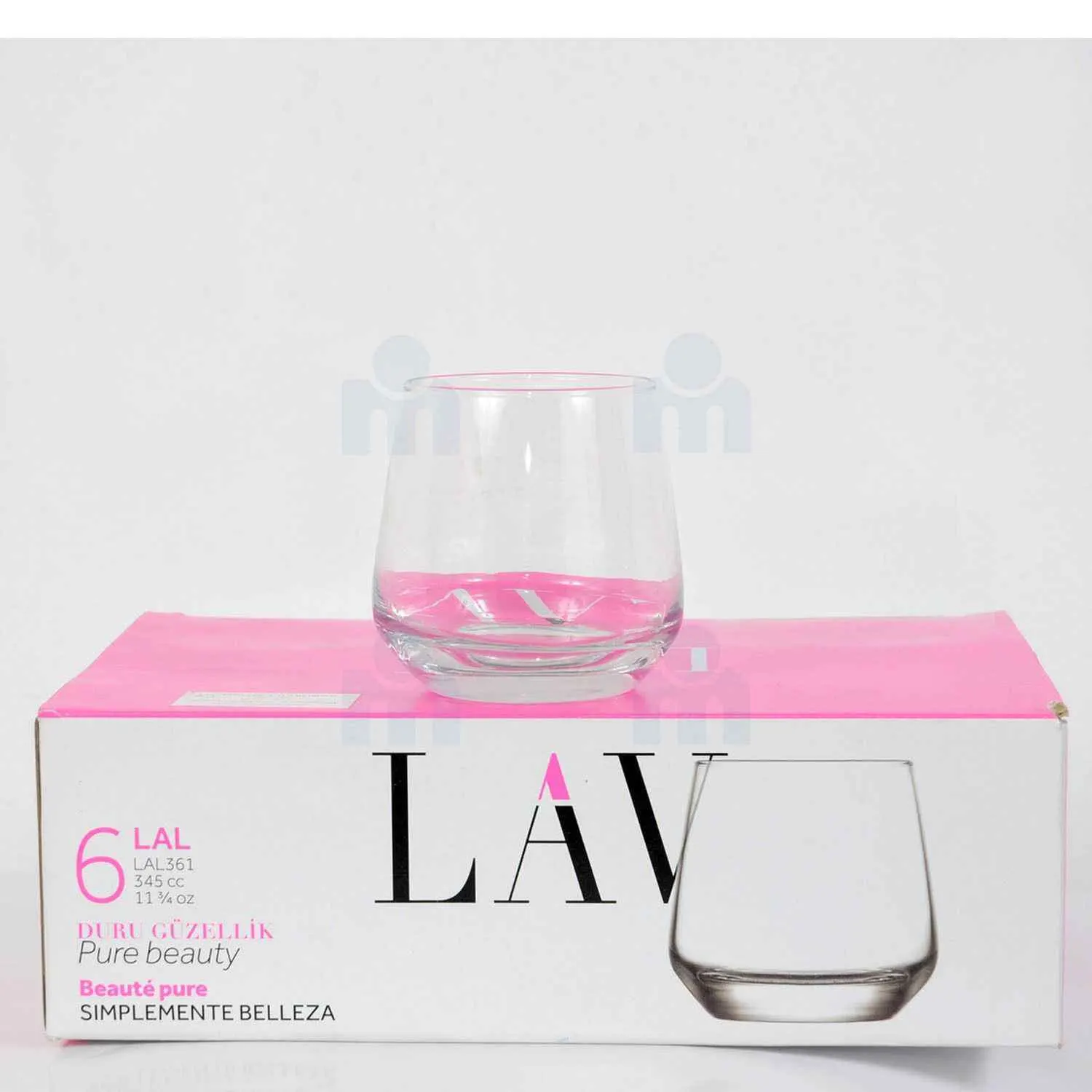 6 verres à eau LAL361 345cc -LAV