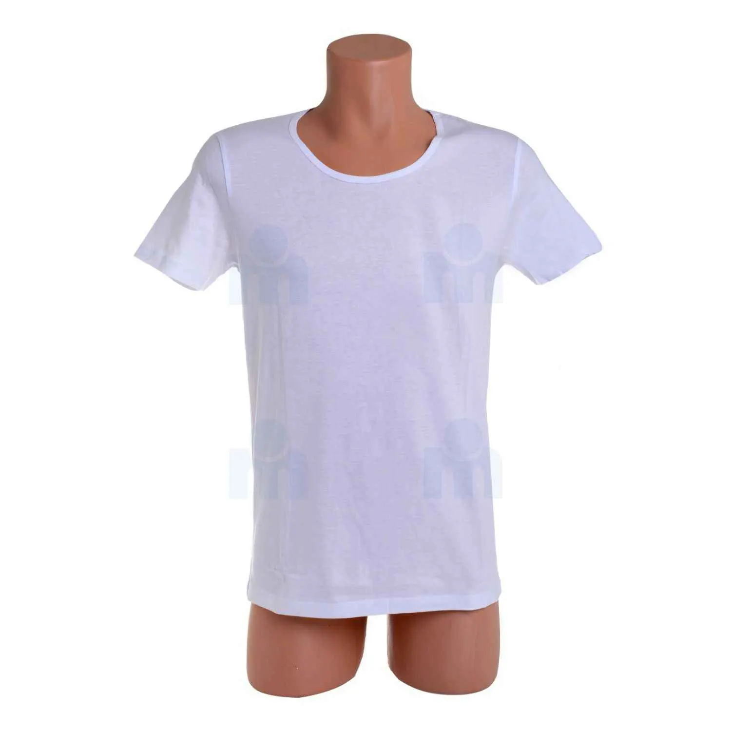 T-shirt Authentic MC6702 col rond taille 5 blanc - PARTNER'S