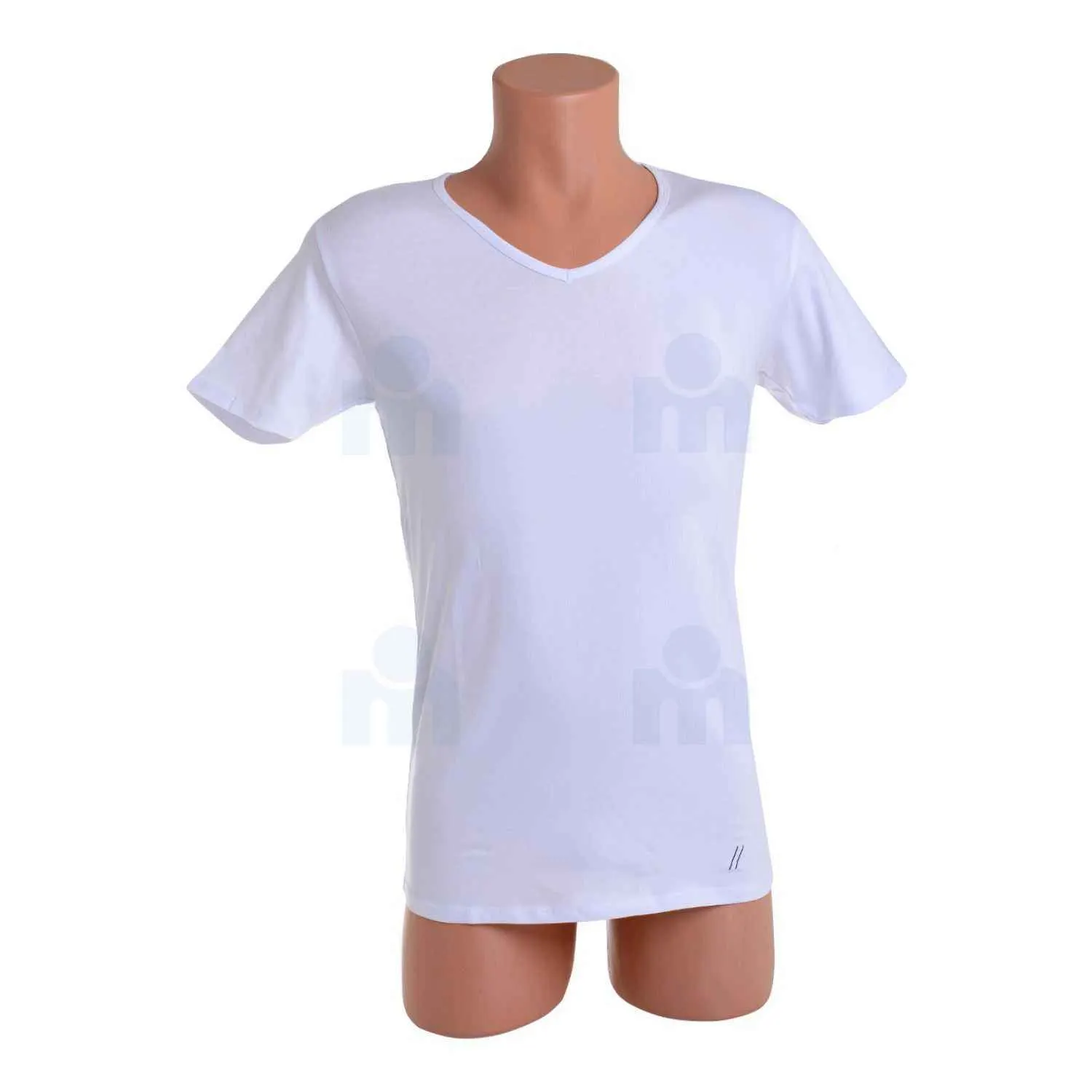 T-shirt Dynamic MC5853 col V taille 3 blanc - PARTNER'S