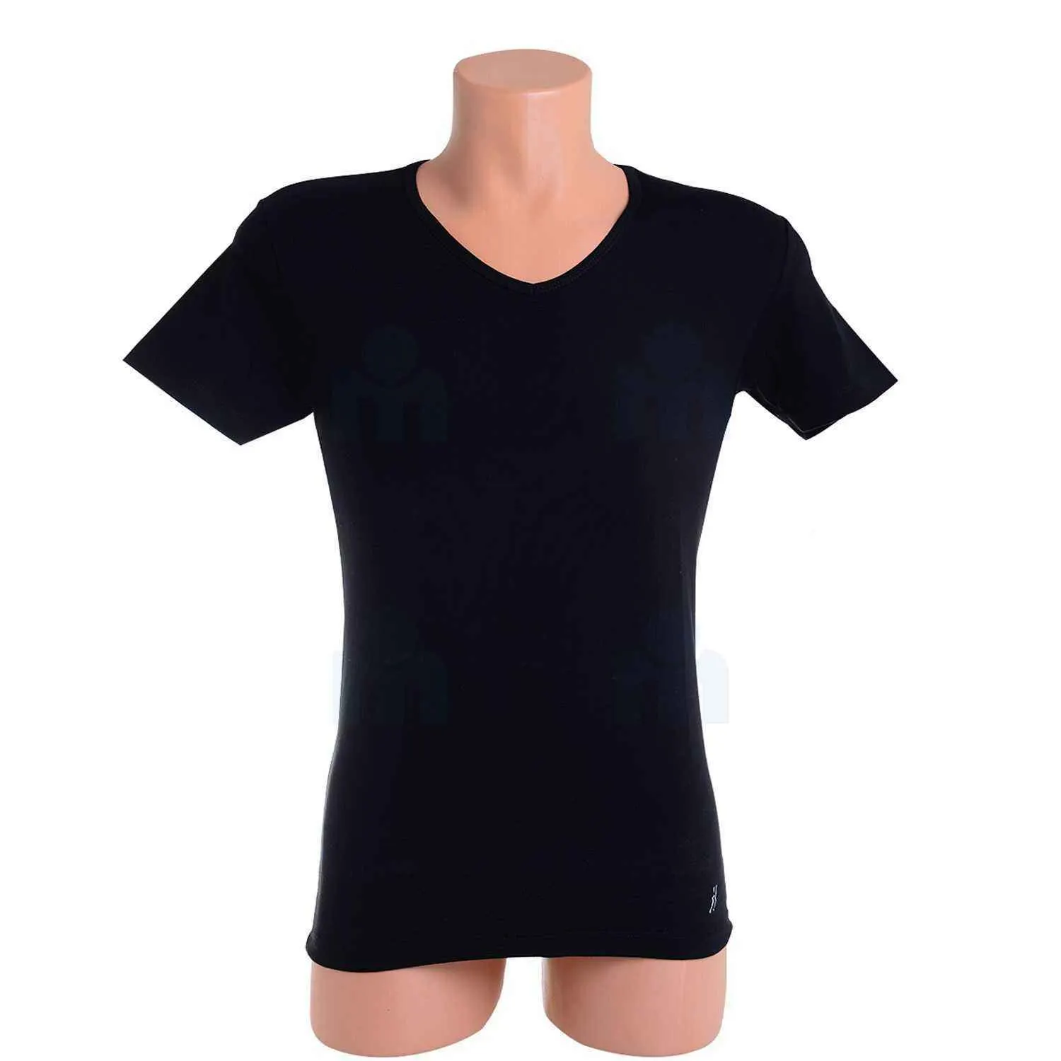 T-shirt Dynamic MC5853 col V taille 5 noir - PARTNER'S