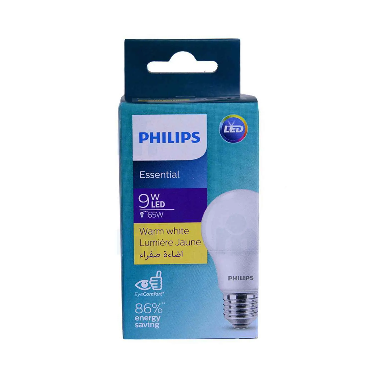 Ampoule LED douille E27 65W 230V 3000K lumière jaune - PHILIPS