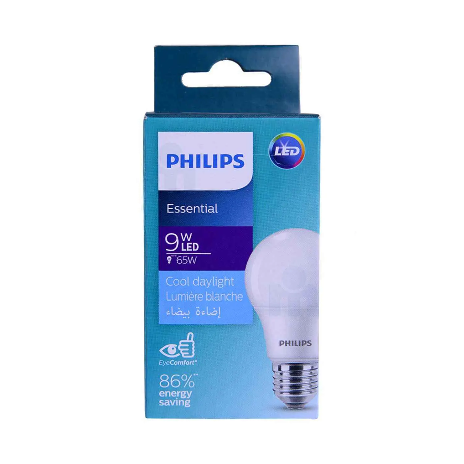 Ampoule LED douille E27 9W 6500K lumière blanche - PHILIPS