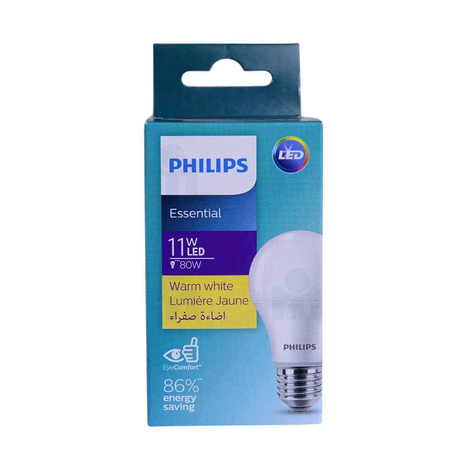 Ampoule LED E27 80W3000K 230V lumière jaune - PHILIPS
