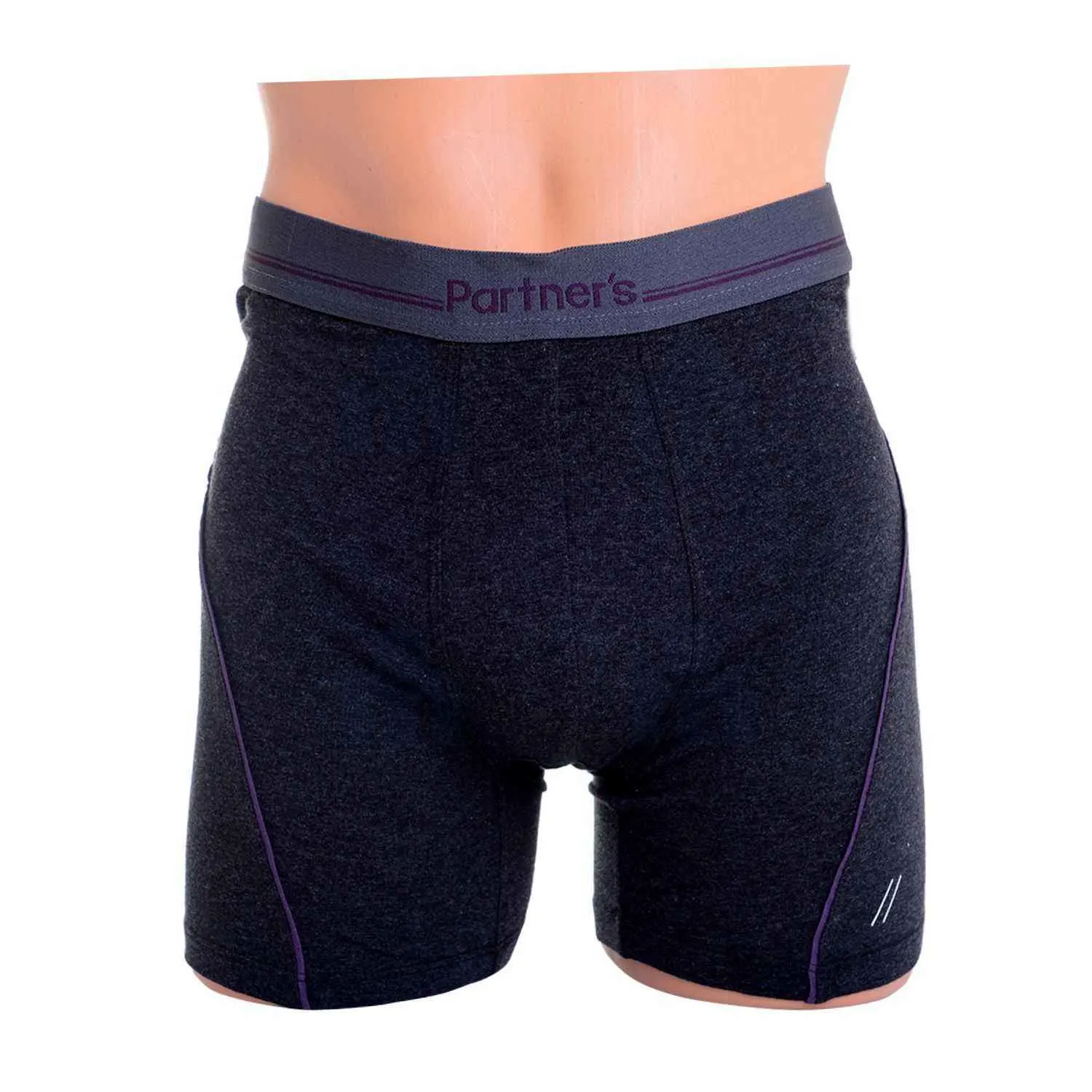 Boxer Dynamic mi-long 5855 taille 5 gris anthracite - PARTNER'S