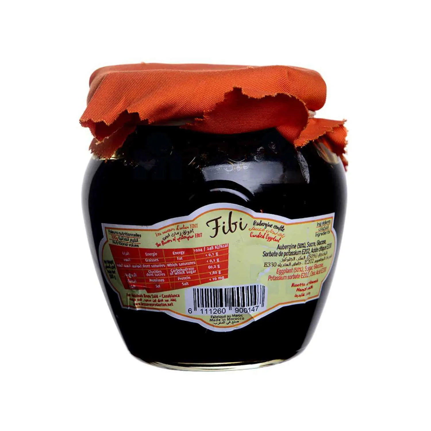 Aubergine confite 500g - FIBI - vue 3