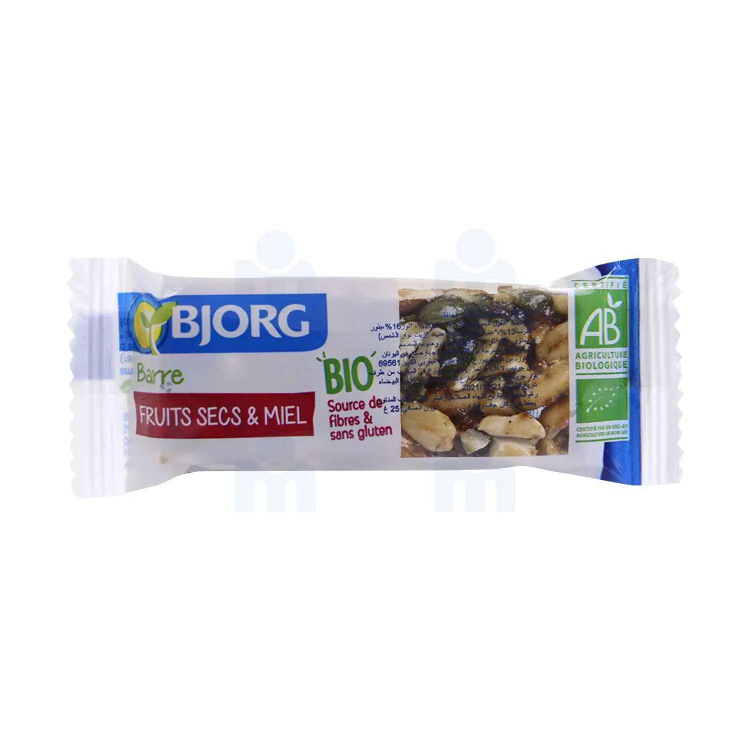 Barre fruits secs et miel sans gluten bio 25g - BJORG