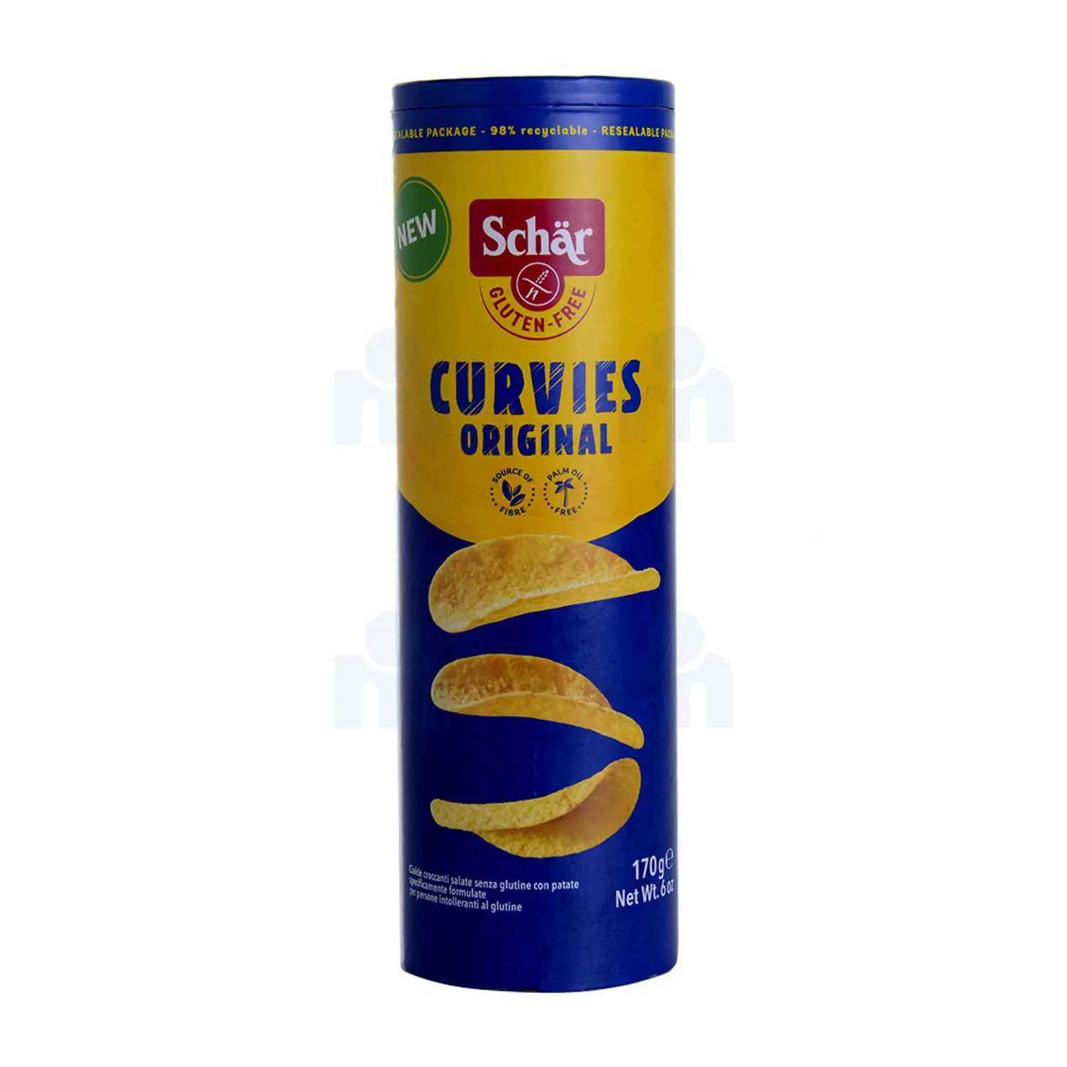 Chips en tuiles Original sans huile de palme sans gluten Curvies 170g - SCHÄR