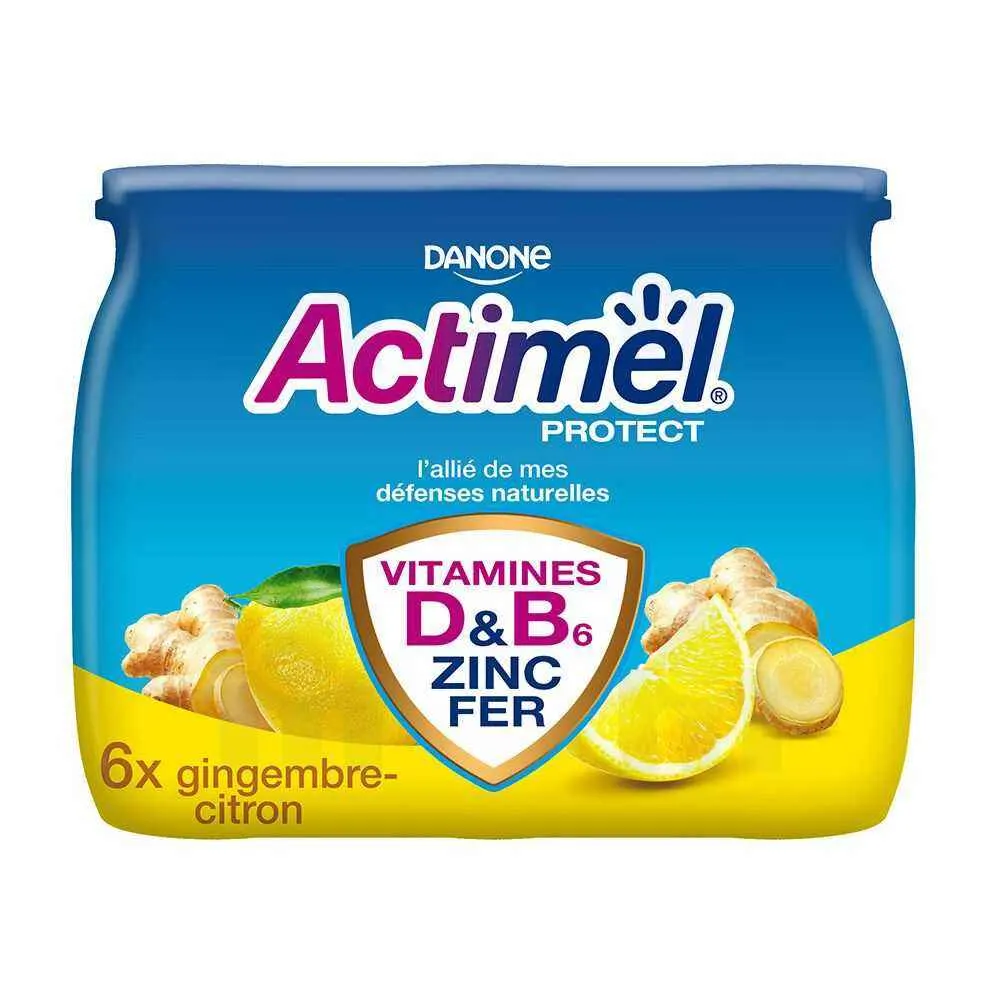Yaourt à boire protect gingembre et citron 6x100g - ACTIMEL