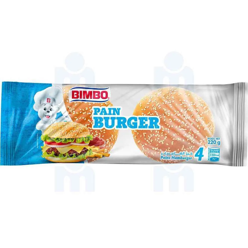 Pain burger x4 220g - BIMBO