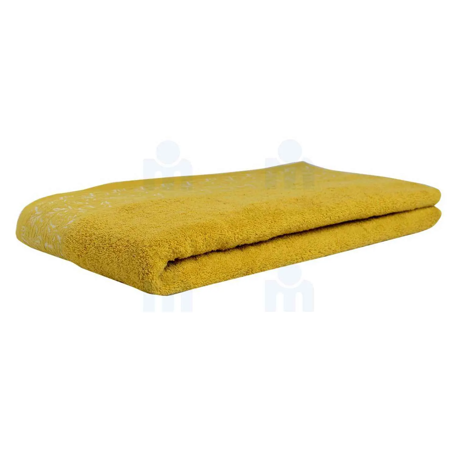 Serviette jacquard 500 GSM M0770 100X150cm moutarde x1 pièce