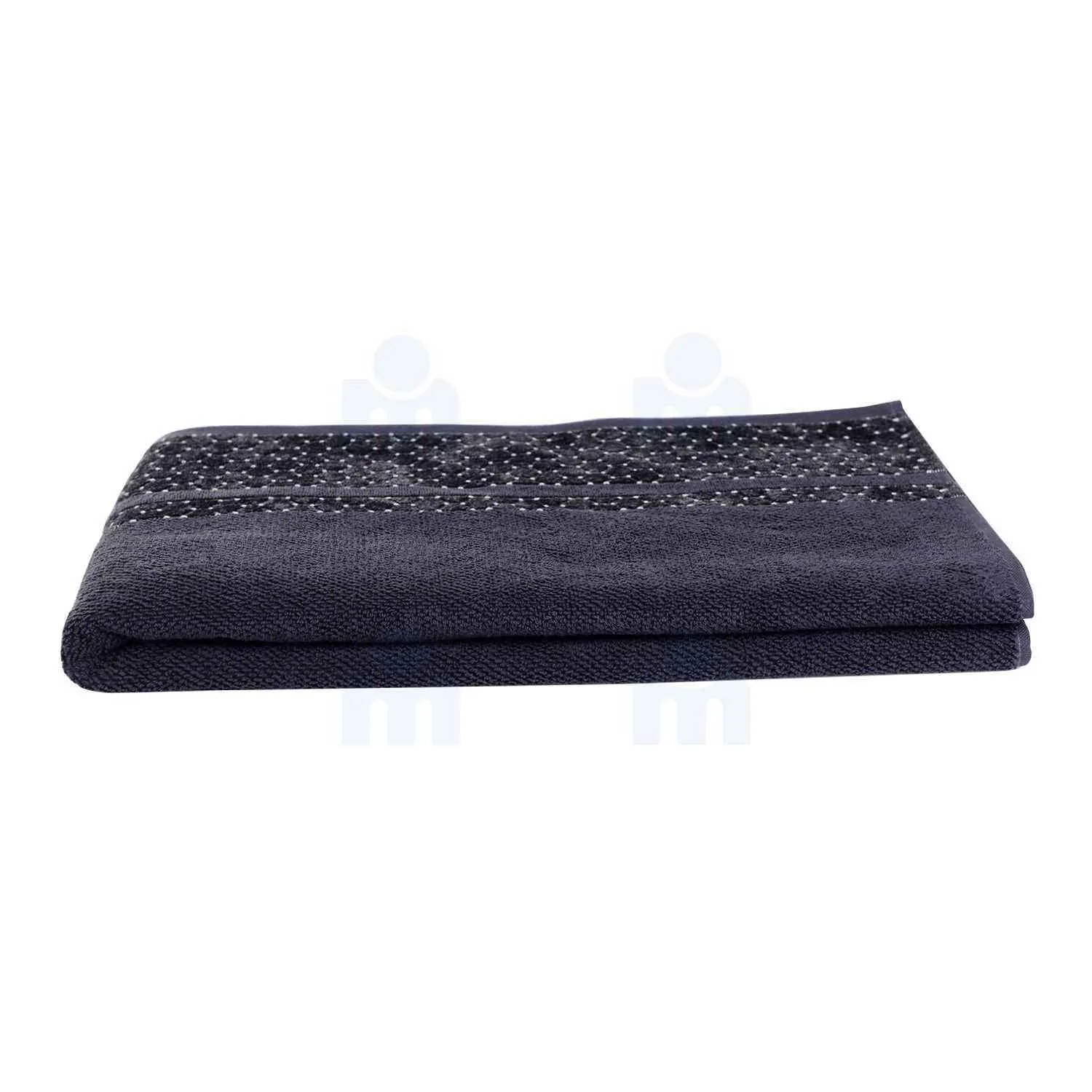Serviette jacquard 450 GSM M0778 40X70cm grise x1 pièce - vue 2