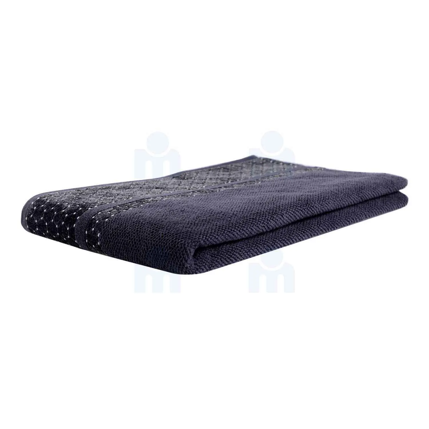Serviette jacquard 450 GSM M0778 100X150cm grise x1 pièce