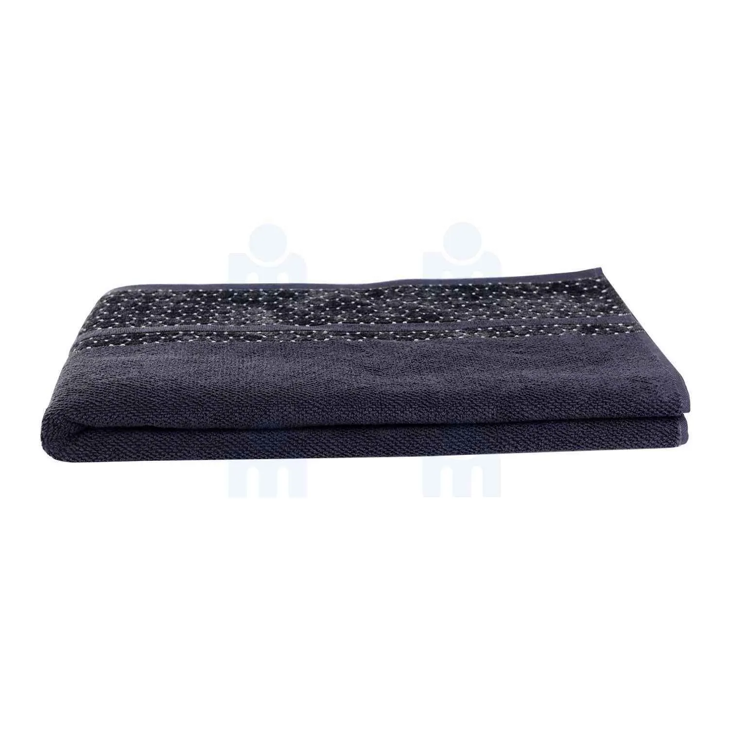 Serviette jacquard 450 GSM M0778 100X150cm grise x1 pièce - vue 2