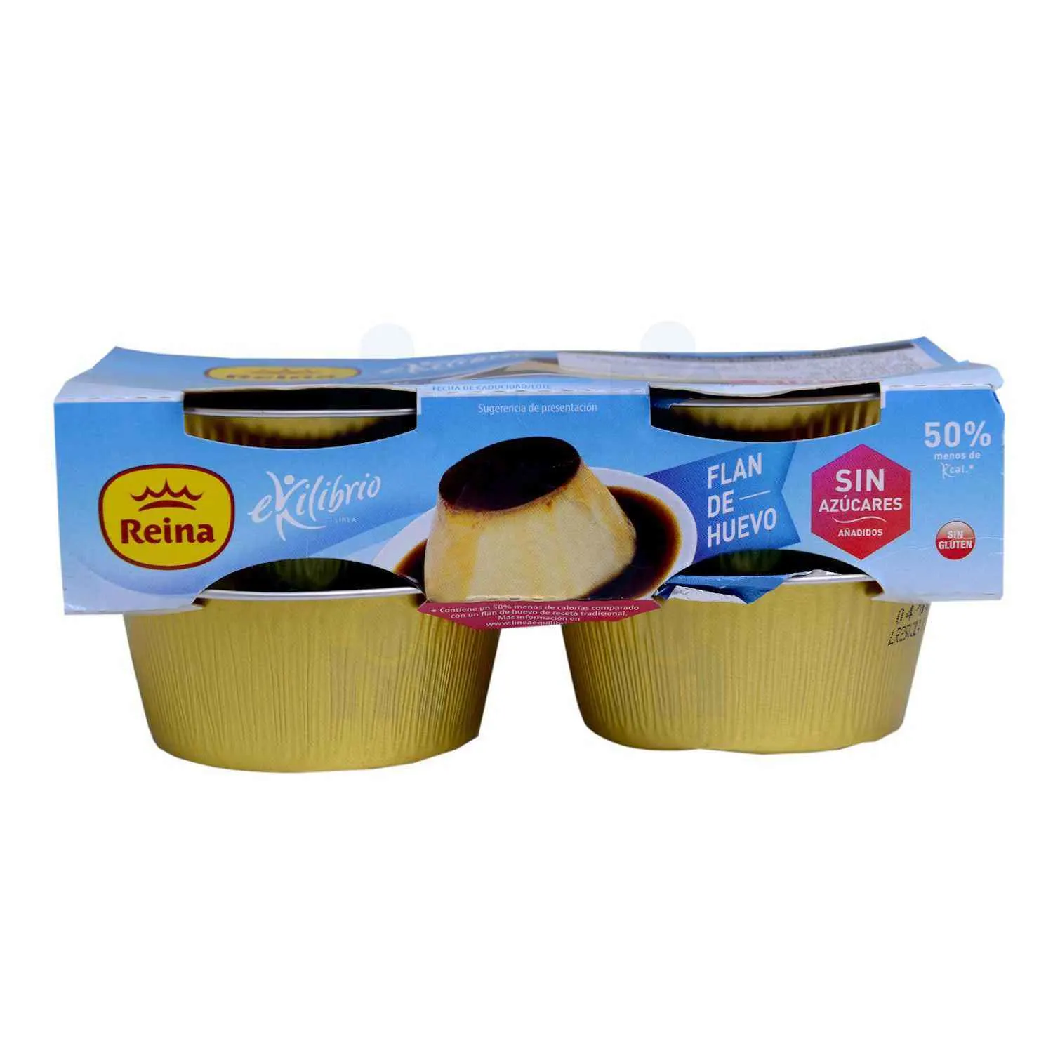 Pudding aux œufs sanssucres ajoutés sans gluten Ekilibrio 4x100g - REINA