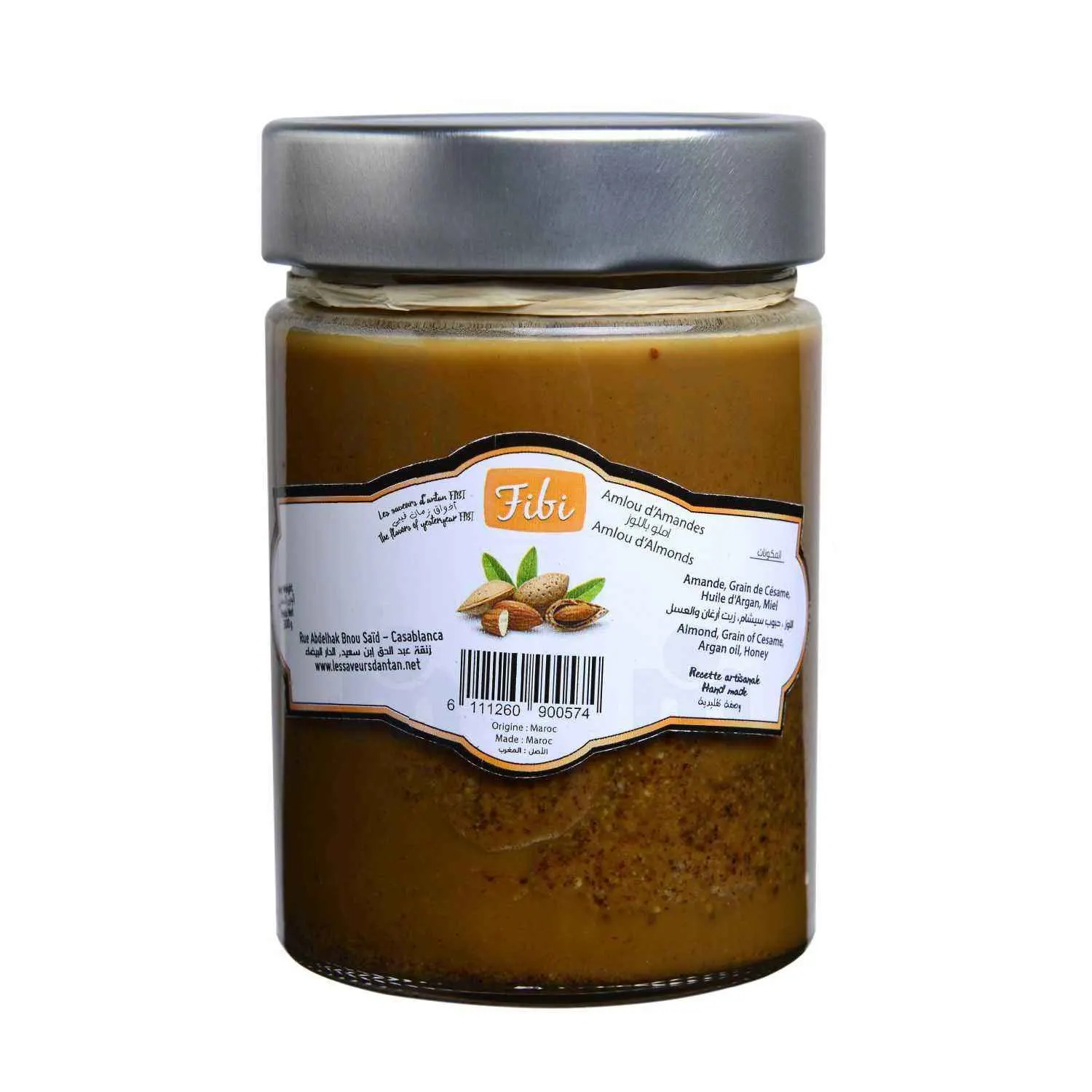 Amlou d'amandes avec miel 300g - FIBI - vue 3