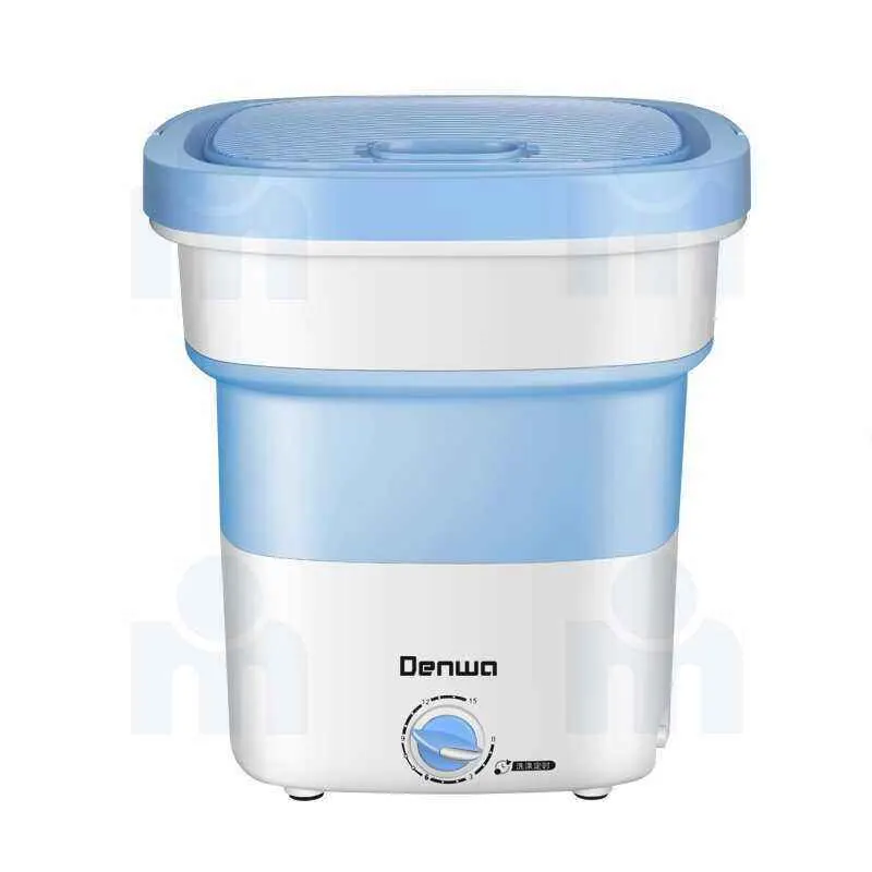 Machine à laver semi-automatique pliable sans essorage DWM-721AB 3Kg 180W -DENWA