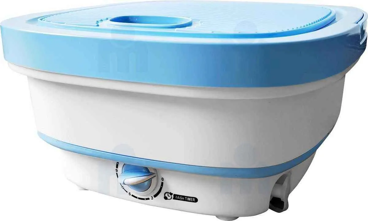 Machine à laver semi-automatique pliable sans essorage DWM-721AB 3Kg 180W -DENWA - vue 2