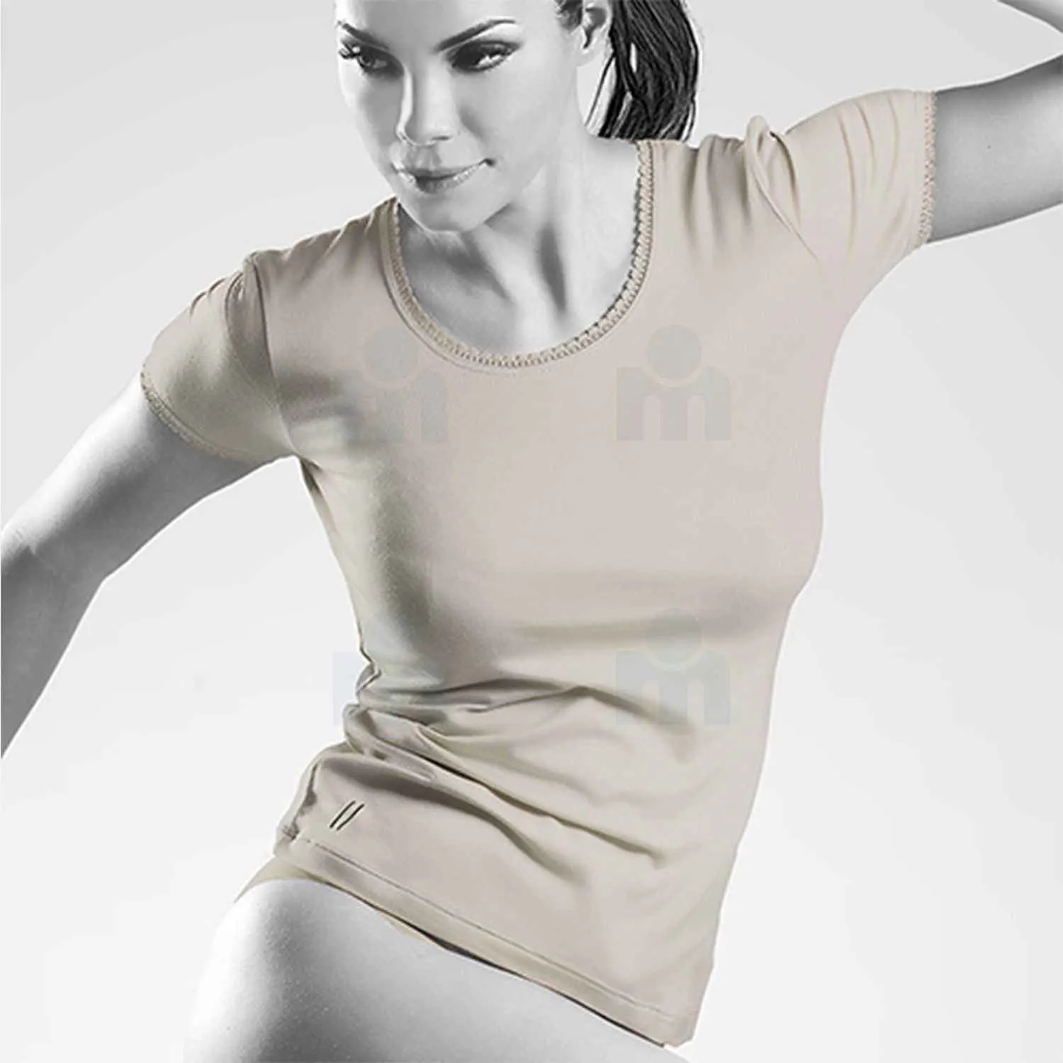 T-shirt col rond manche courte 4012 taille M chair - PARTNER S