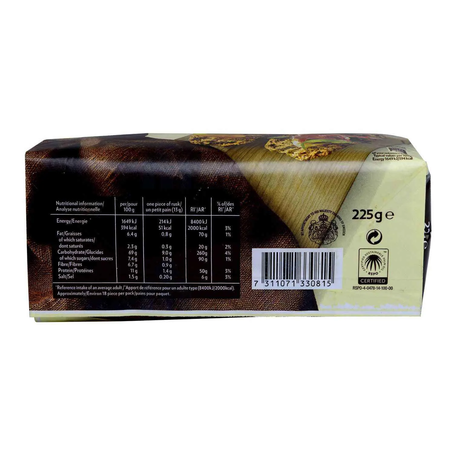Pains suedois complet Krisprolls 225g - PAGEN - vue 4