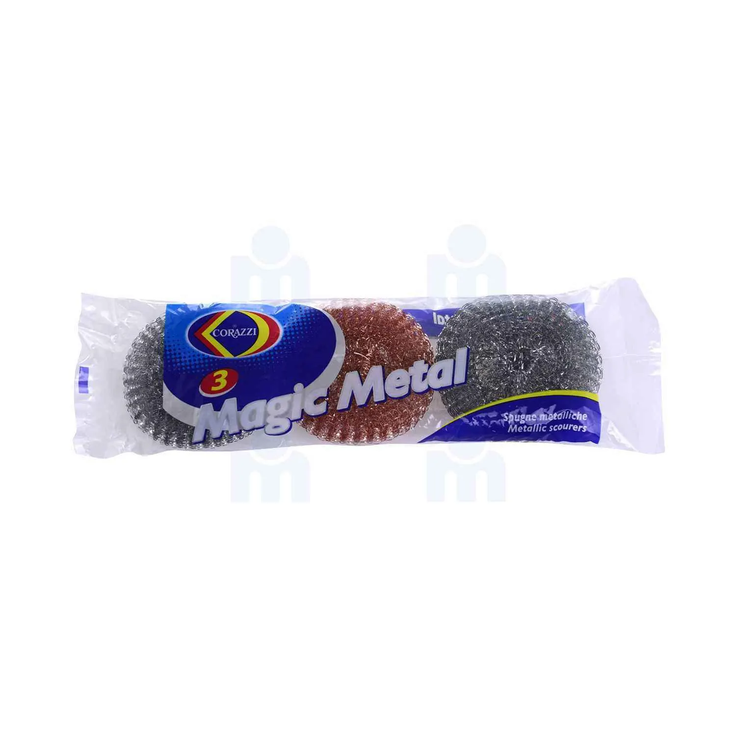 Éponges en métal galvanisé et cuivré 946A x3 pièces - CORAZZI