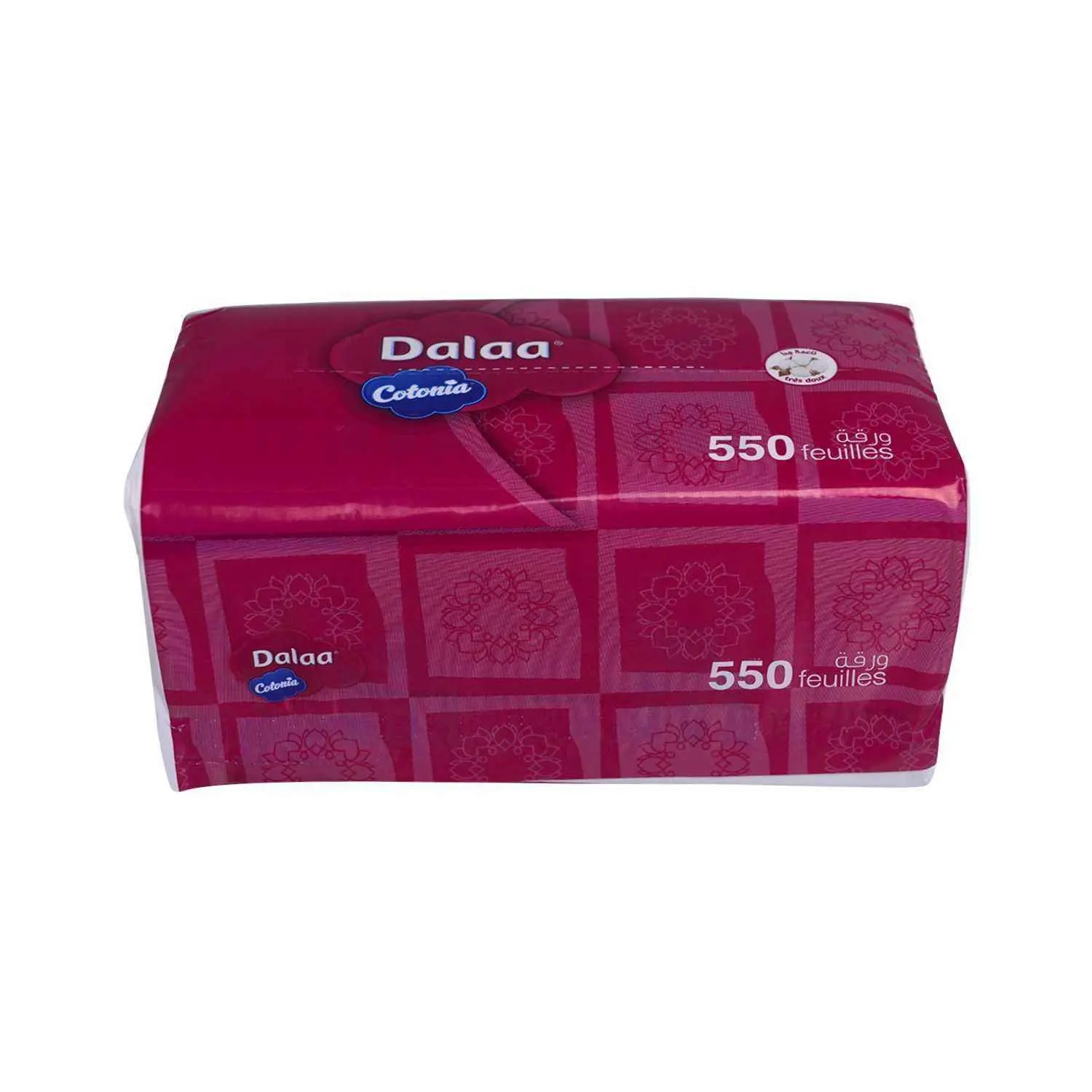 Mouchoirs blancs Cotonia 2 plis x550u - DALAA